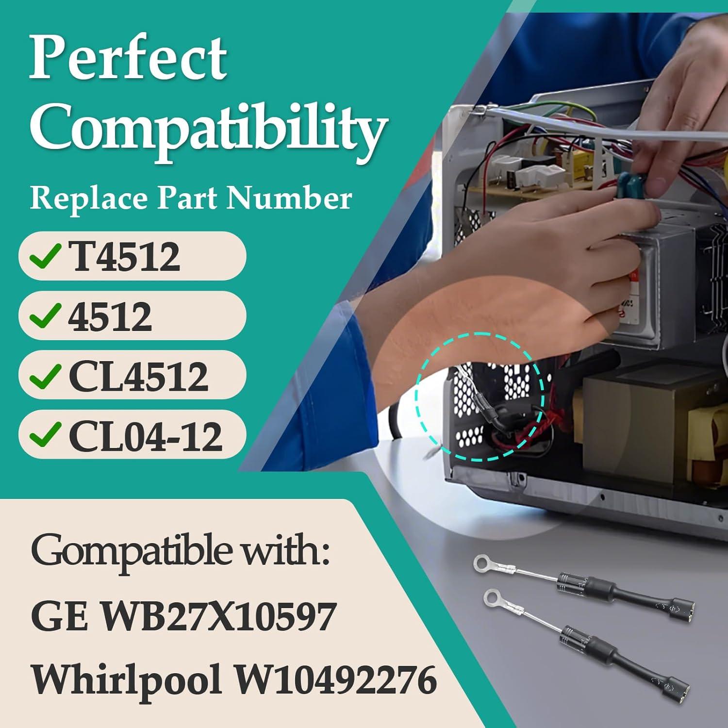 10 Diodos de Microondas CL04-12 0.5A 12KV Gfdoso Reemplazo