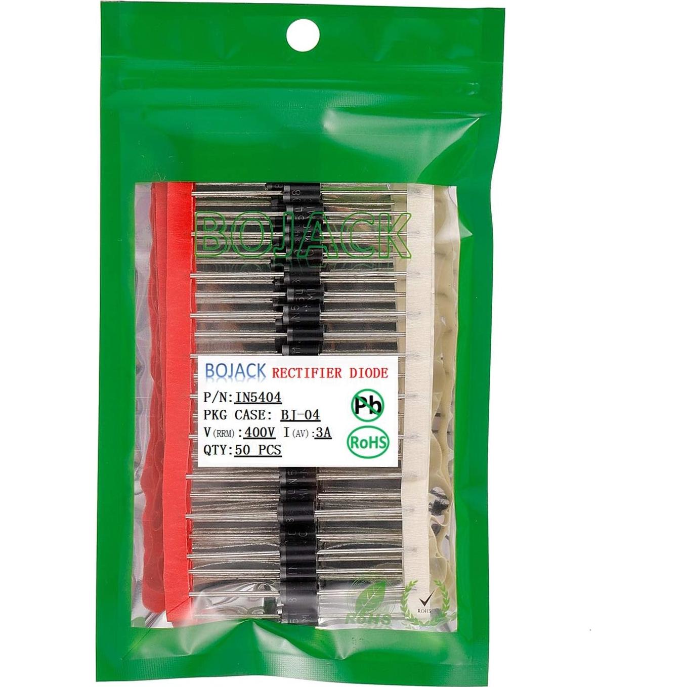 Diodo Rectificador BOJACK IN5404 3A 400V Axial Paquete 50