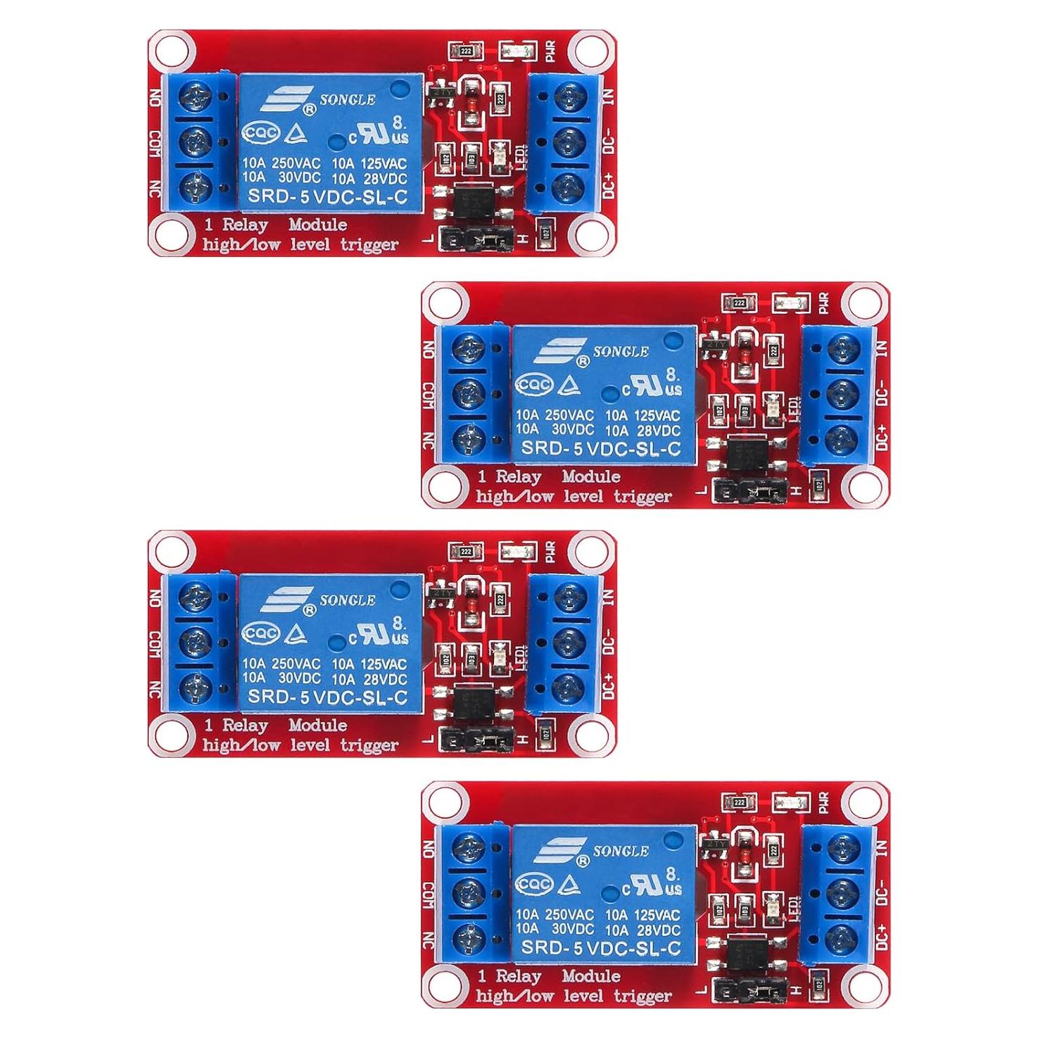 Módulo de Relé 1 Canal AEDIKO DC 5V con Aislamiento Optoacoplador