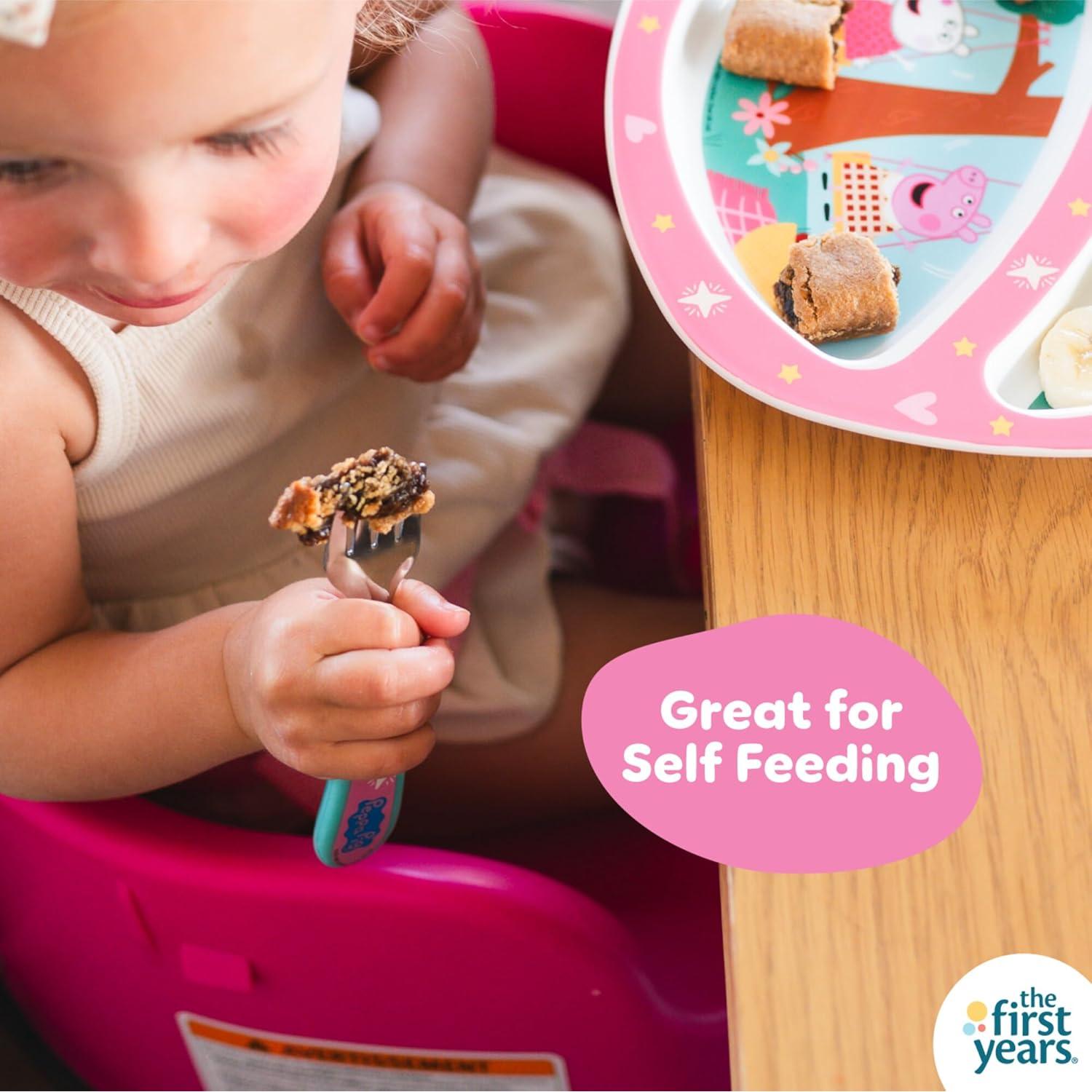 Set de vajilla Peppa Pig 4 piezas para niños - Apto lavavajillas