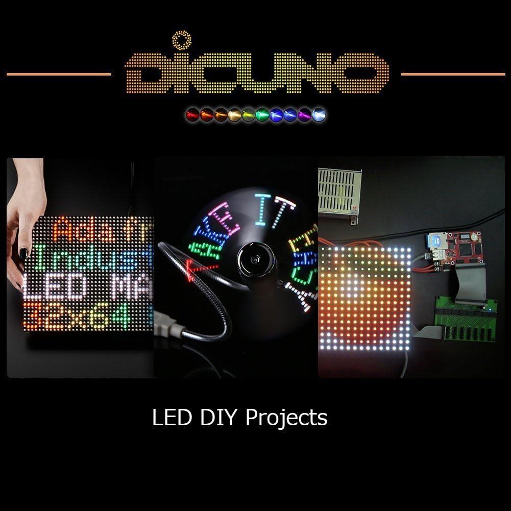Kit de 200 Diodos LED 5mm DiCUNO 10 Colores Asortidos