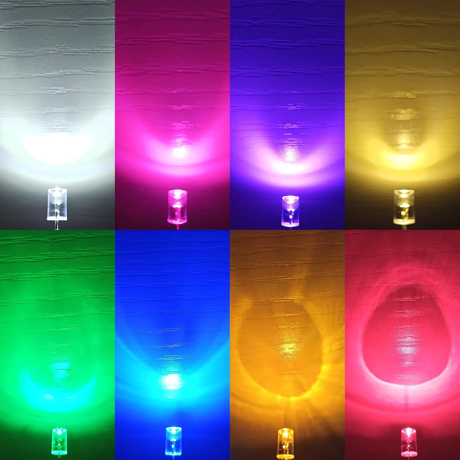 Diodos LED 3mm Rojos Fly Sky - 120 Piezas Alta Luminosidad