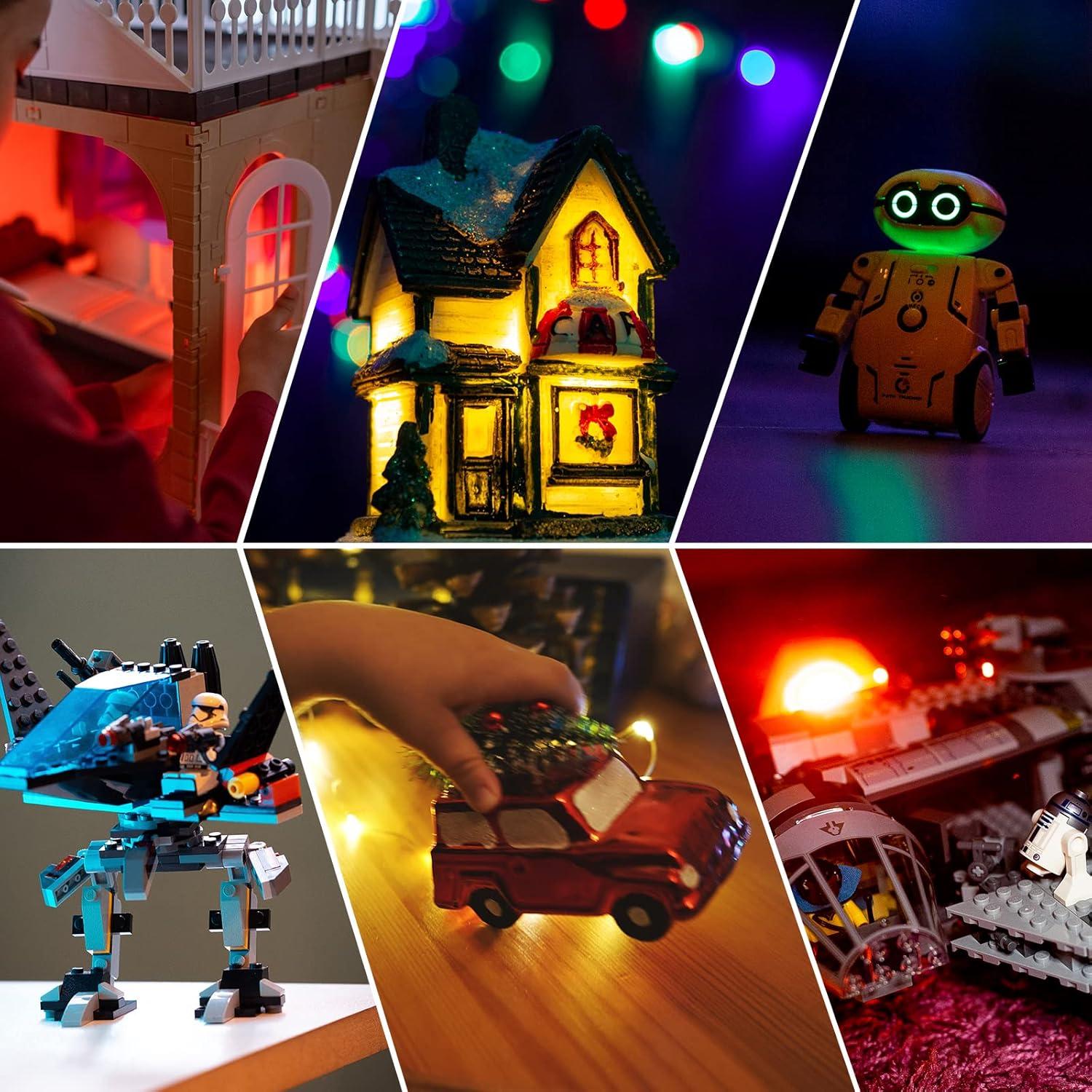 DiCUNO 100 Micro LED SMD 0805 Cableado 16cm 10 Colores