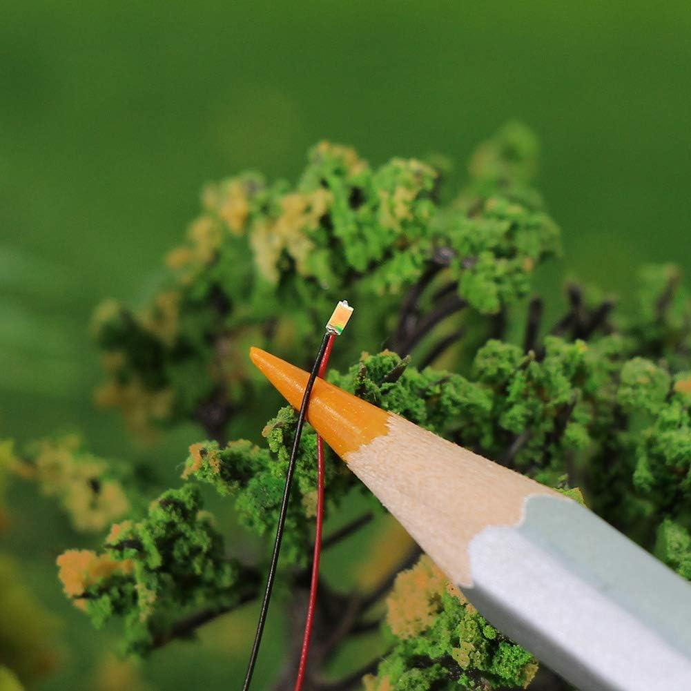 20 LEDs SMD 0603 Preconectados EVEMODEL Luz Blanca Cálida 12V