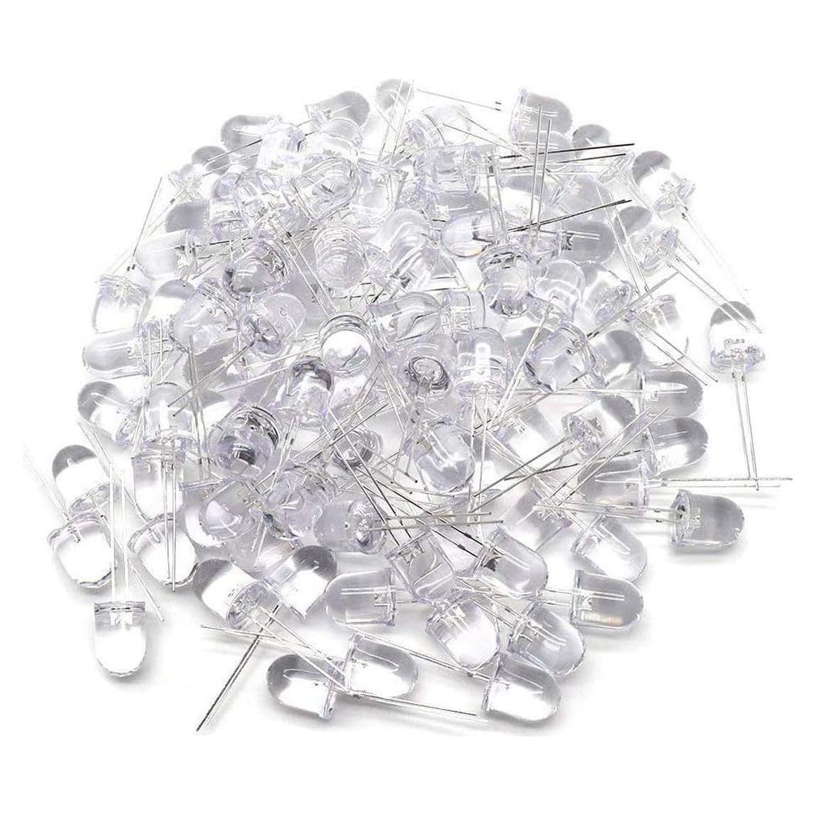 100 Diodos LED Blancos 10mm Yootop para Proyectos DIY