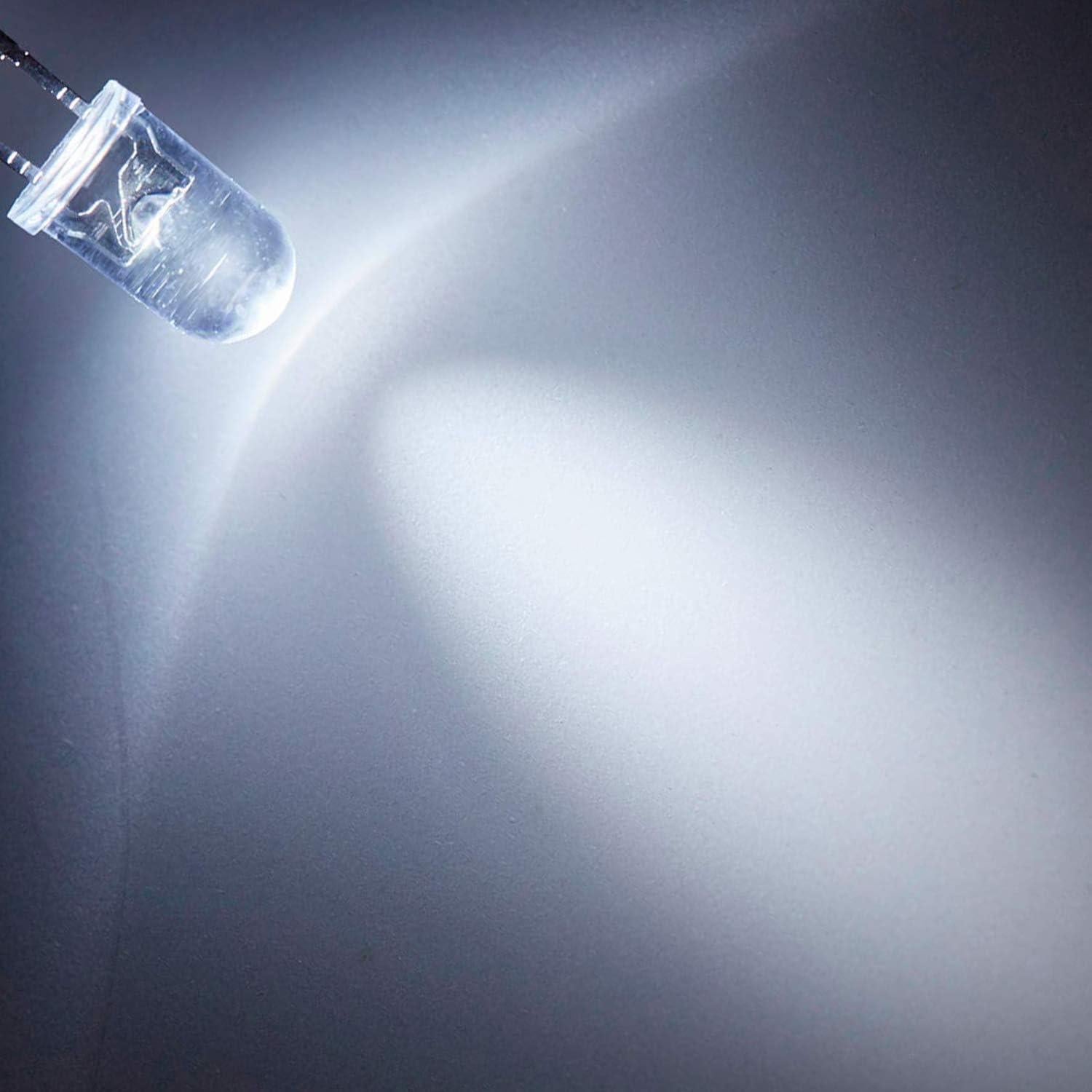 100 Diodos LED Blancos 10mm Yootop para Proyectos DIY