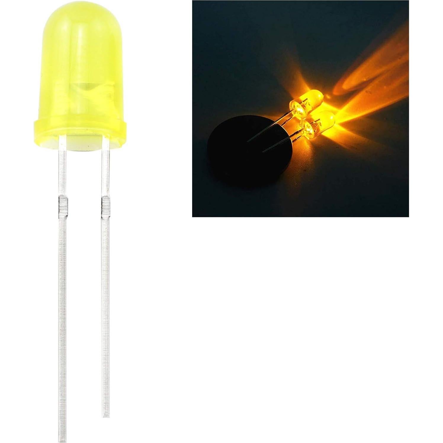 Kit 200 Diodos LED 5mm ZZHXSM 5 Colores para Proyectos