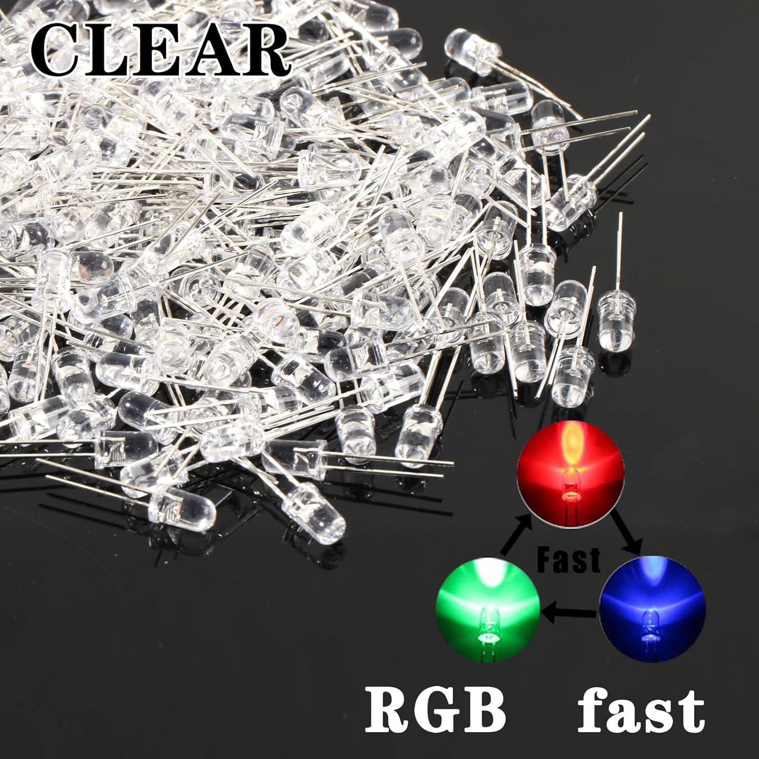 150 Diodos LED 5mm Juasky RGB para Proyectos DIY