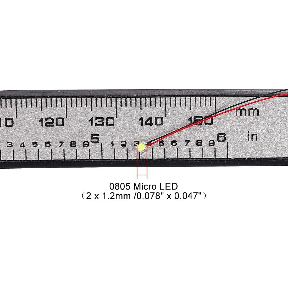 uxcell 10 LEDs Preconectados Blanco Cálido 20cm DC2.8-3V