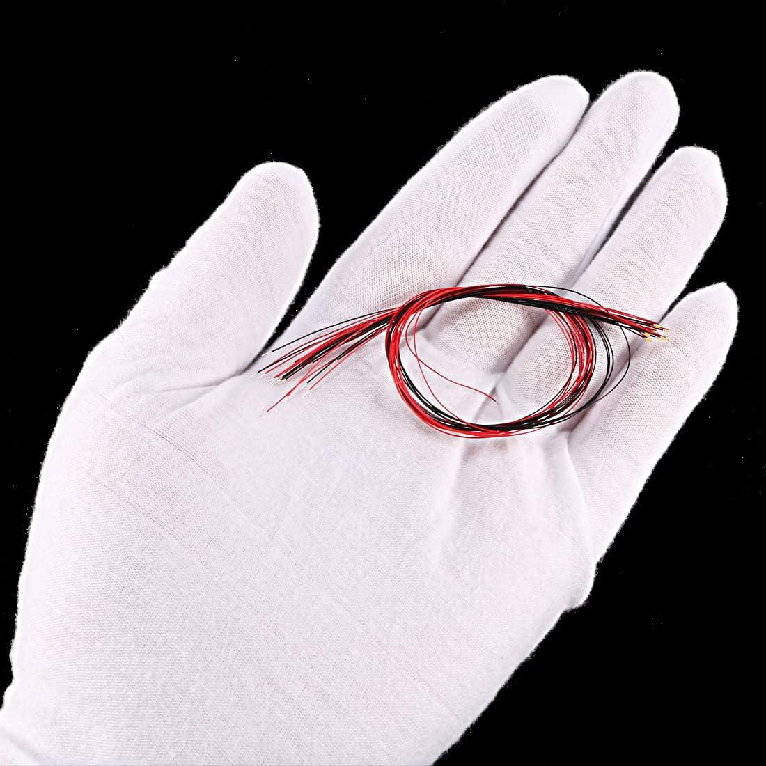 uxcell 10 LEDs Preconectados Blanco Cálido 20cm DC2.8-3V