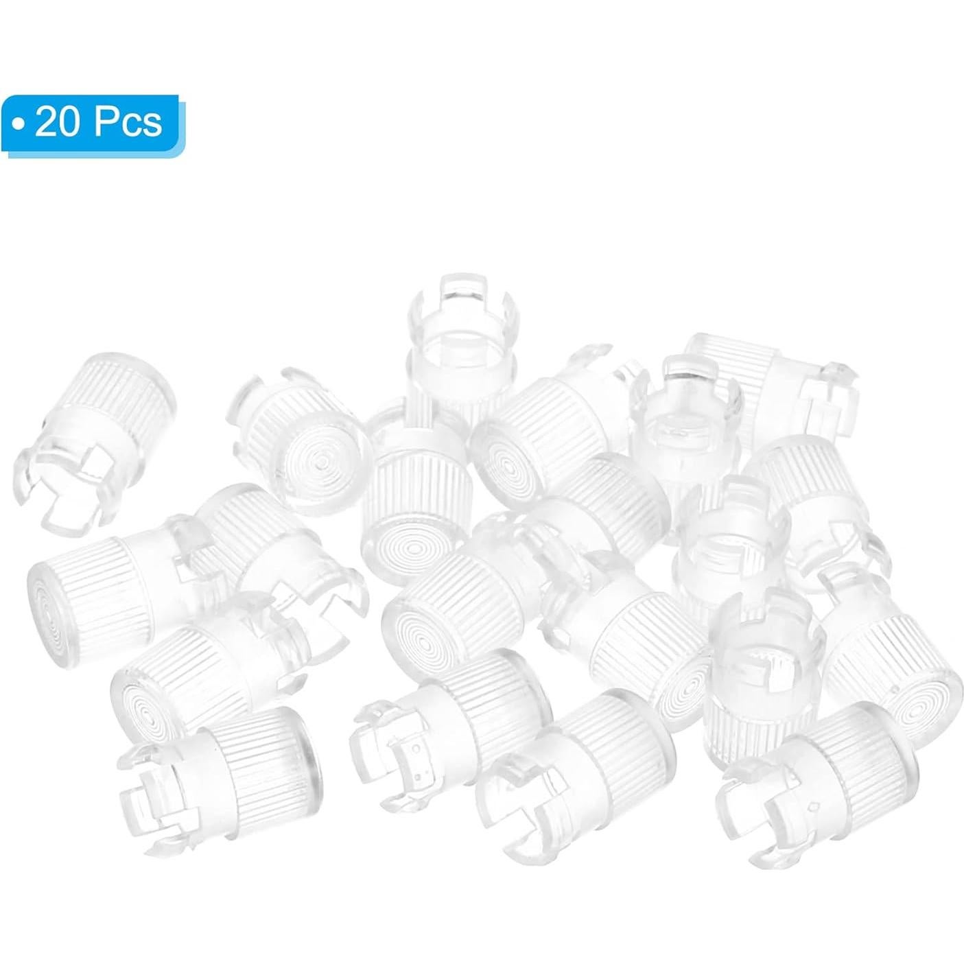 Soporte de Lámpara LED 5mm PATIKIL - Paquete de 20 Capuchones