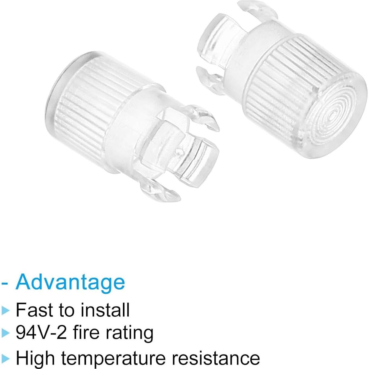 Soporte de Lámpara LED 5mm PATIKIL - Paquete de 20 Capuchones