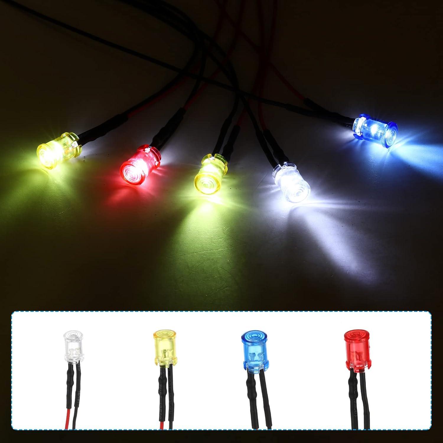 Soporte de Lámpara LED 5mm PATIKIL - Paquete de 20 Capuchones