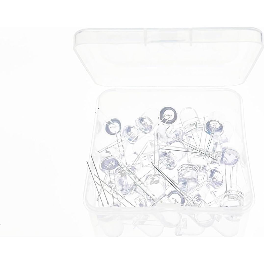 Luces LED F10mm Limocon 50 Pcs Lente Clara Blanca