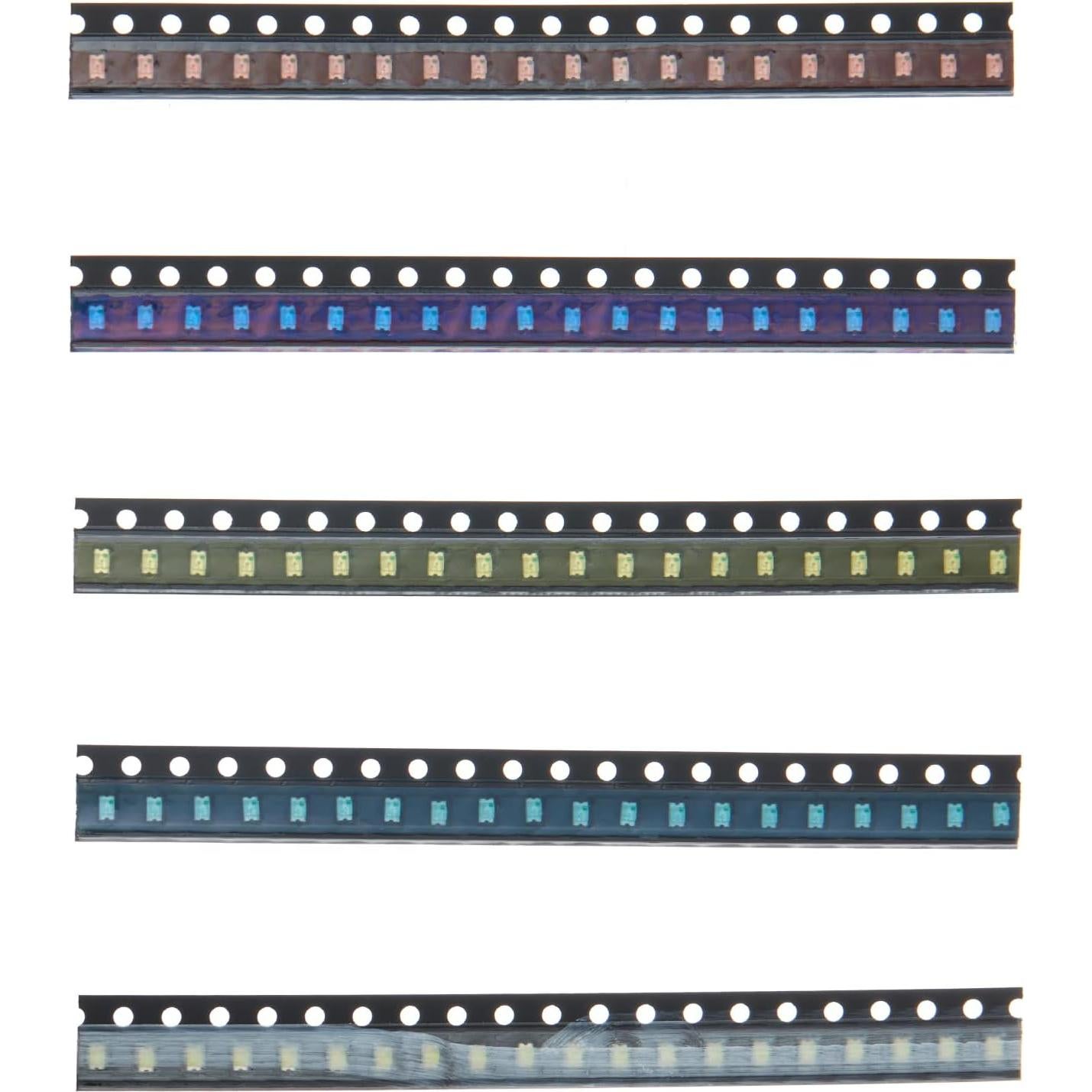 Kits 100 LEDs SMD 0805 Bridgold 5 Colores 20mA Alta Intensidad