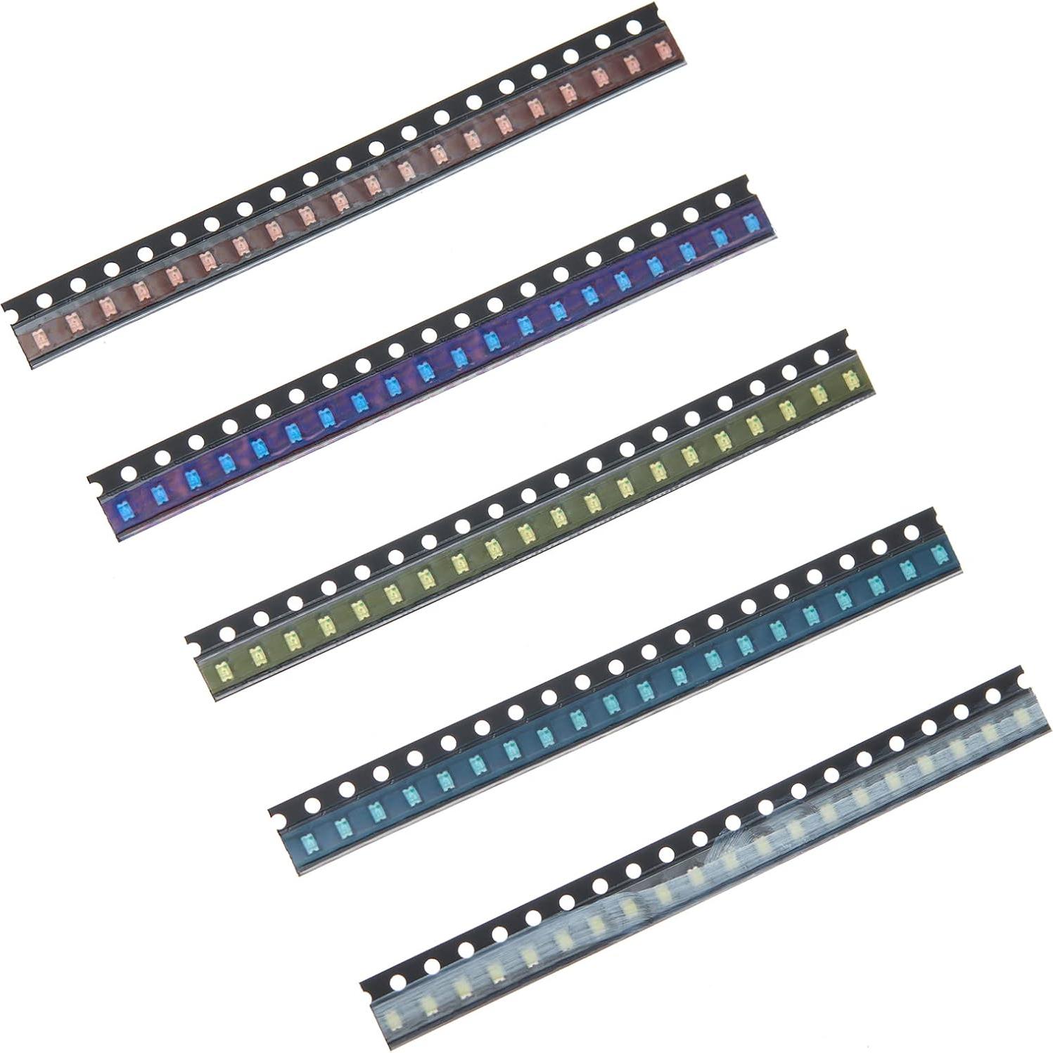 Kits 100 LEDs SMD 0805 Bridgold 5 Colores 20mA Alta Intensidad