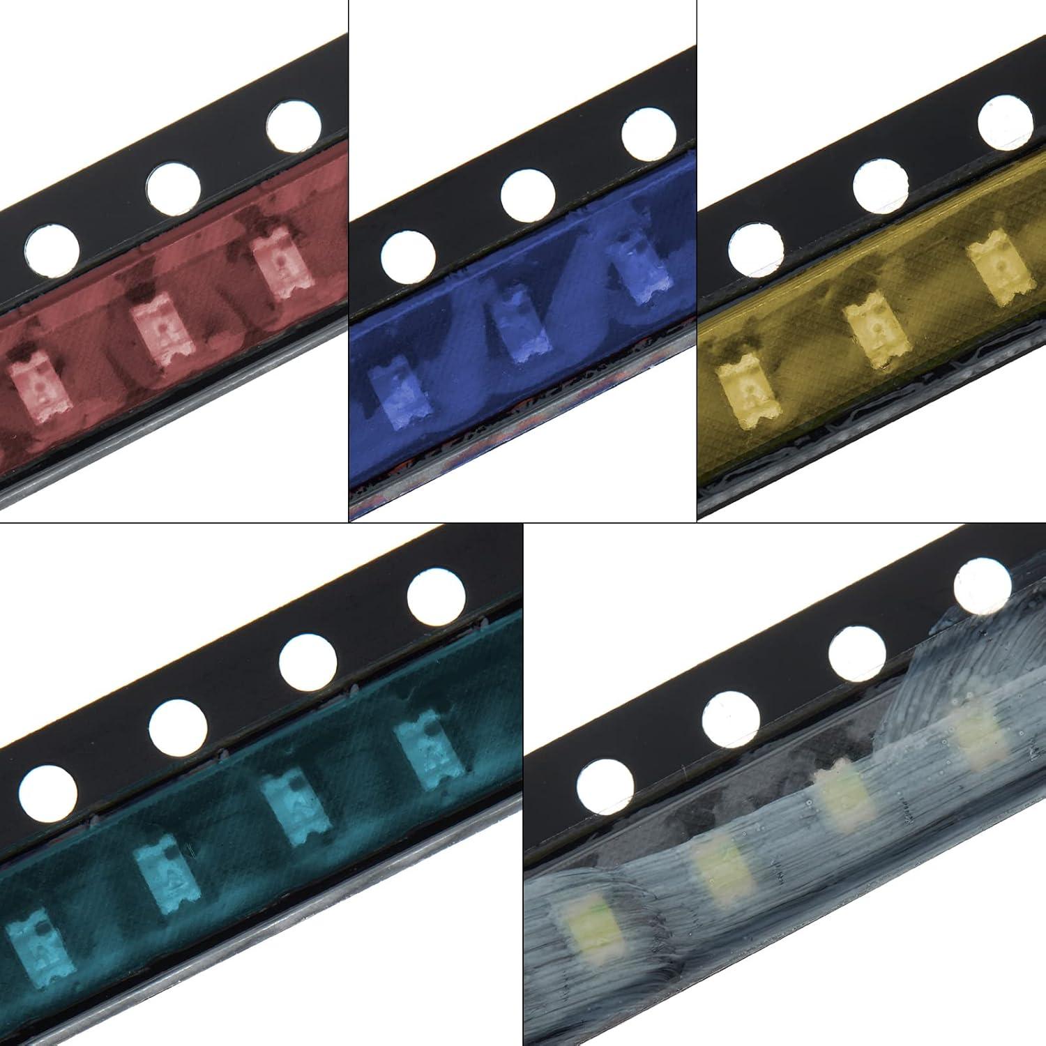 Kits 100 LEDs SMD 0805 Bridgold 5 Colores 20mA Alta Intensidad