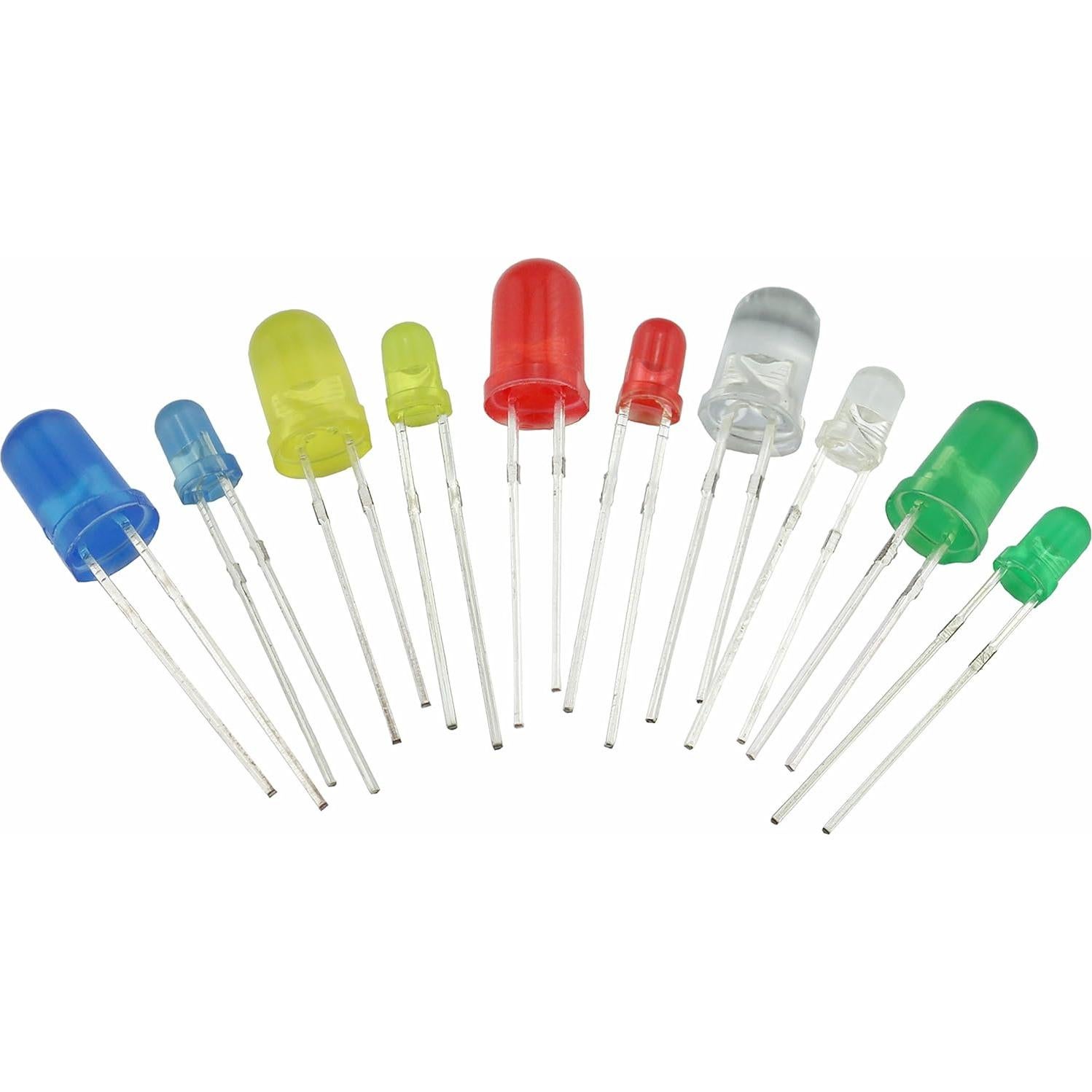 Kit Variado de Diodo Emisor de Luz 375pcs 3mm 5mm LED