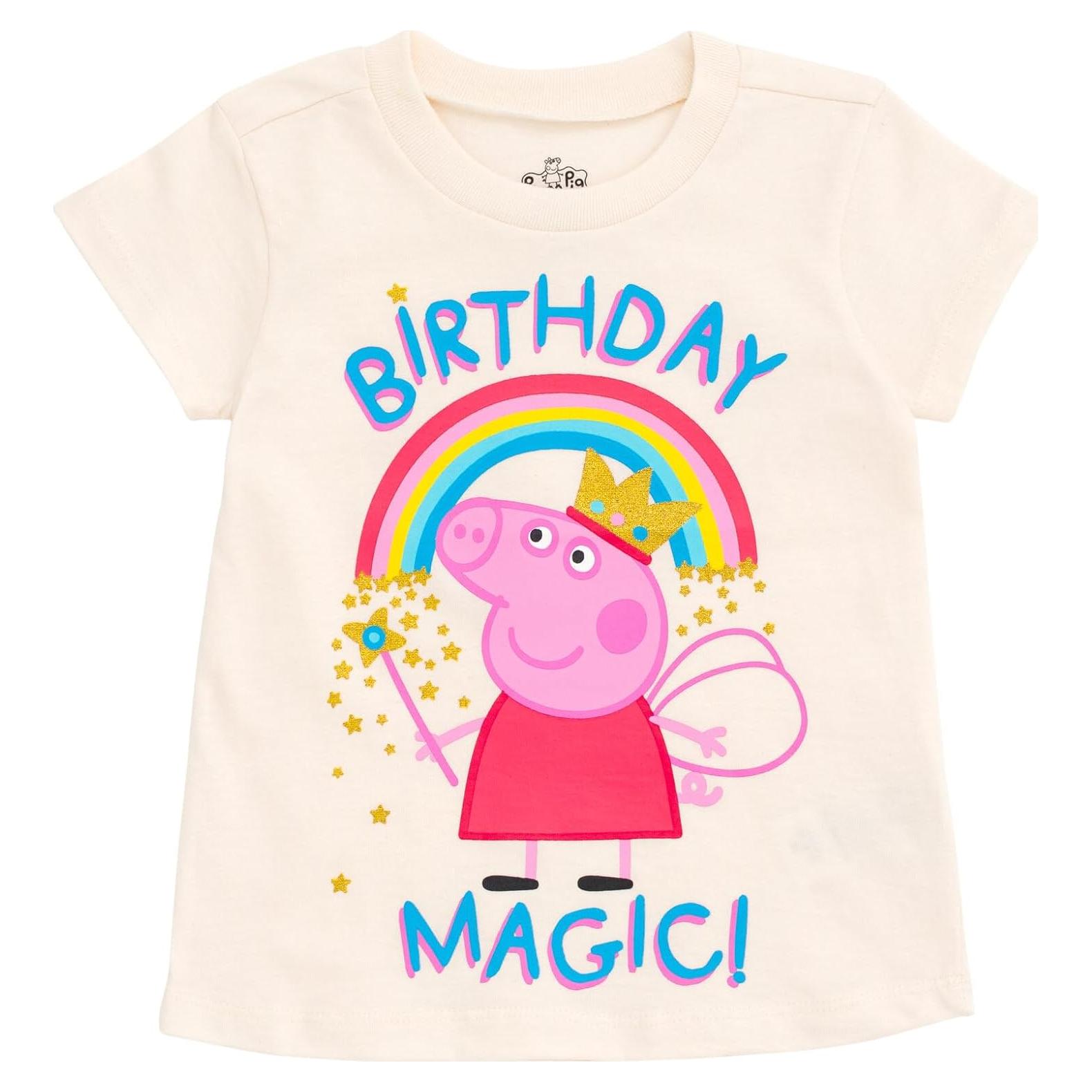 Camiseta Peppa Pig para Niñas Talla 3T Rosa Manga Corta