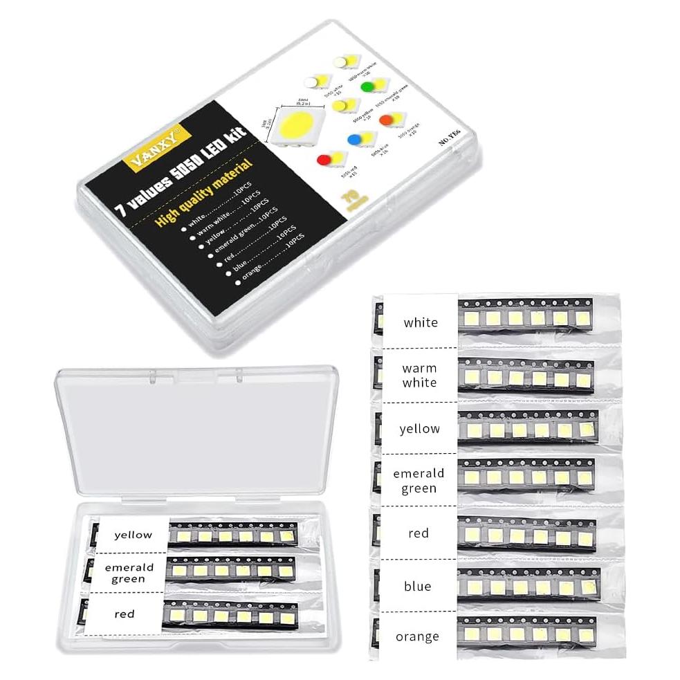 Kits de LED SMD 5050 70Pcs 7 Colores VANXY