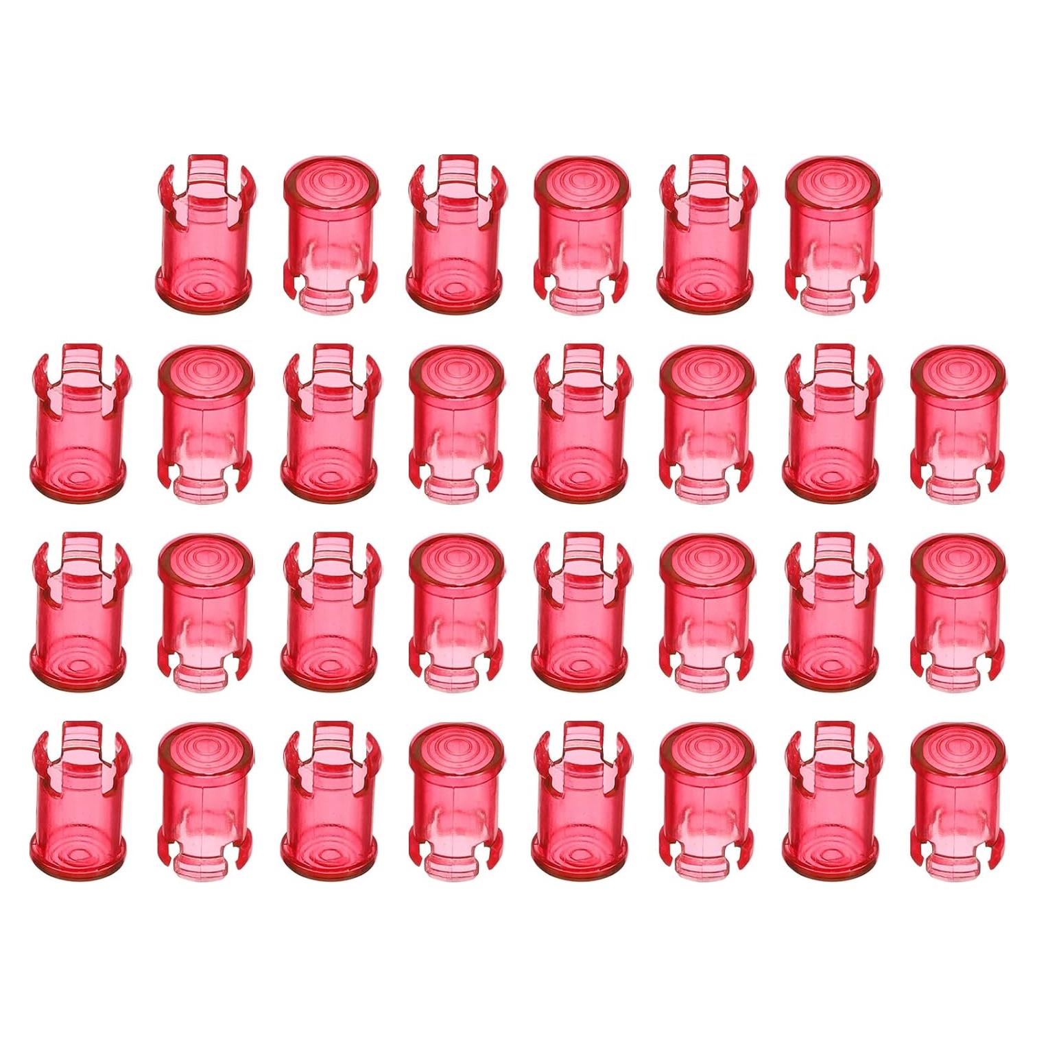 Soporte LED 5mm PATIKIL - 30 Clips Rojo para Panel