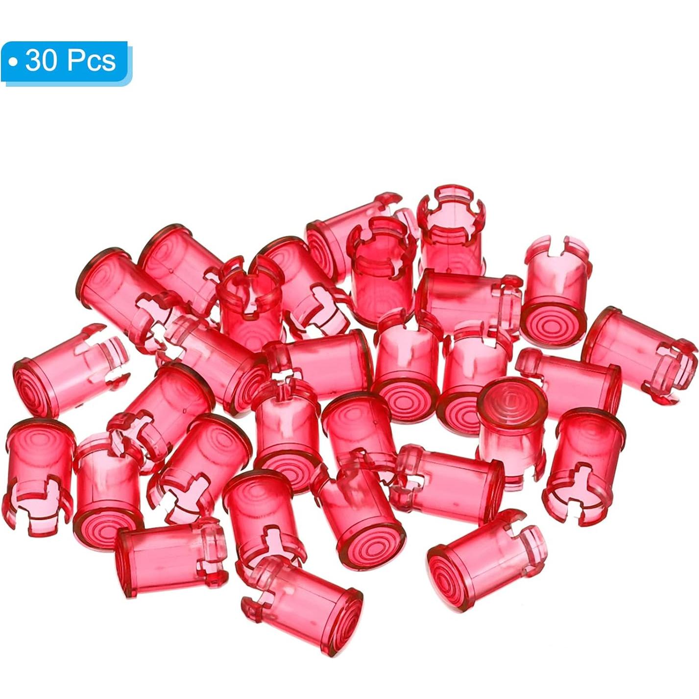 Soporte LED 5mm PATIKIL - 30 Clips Rojo para Panel