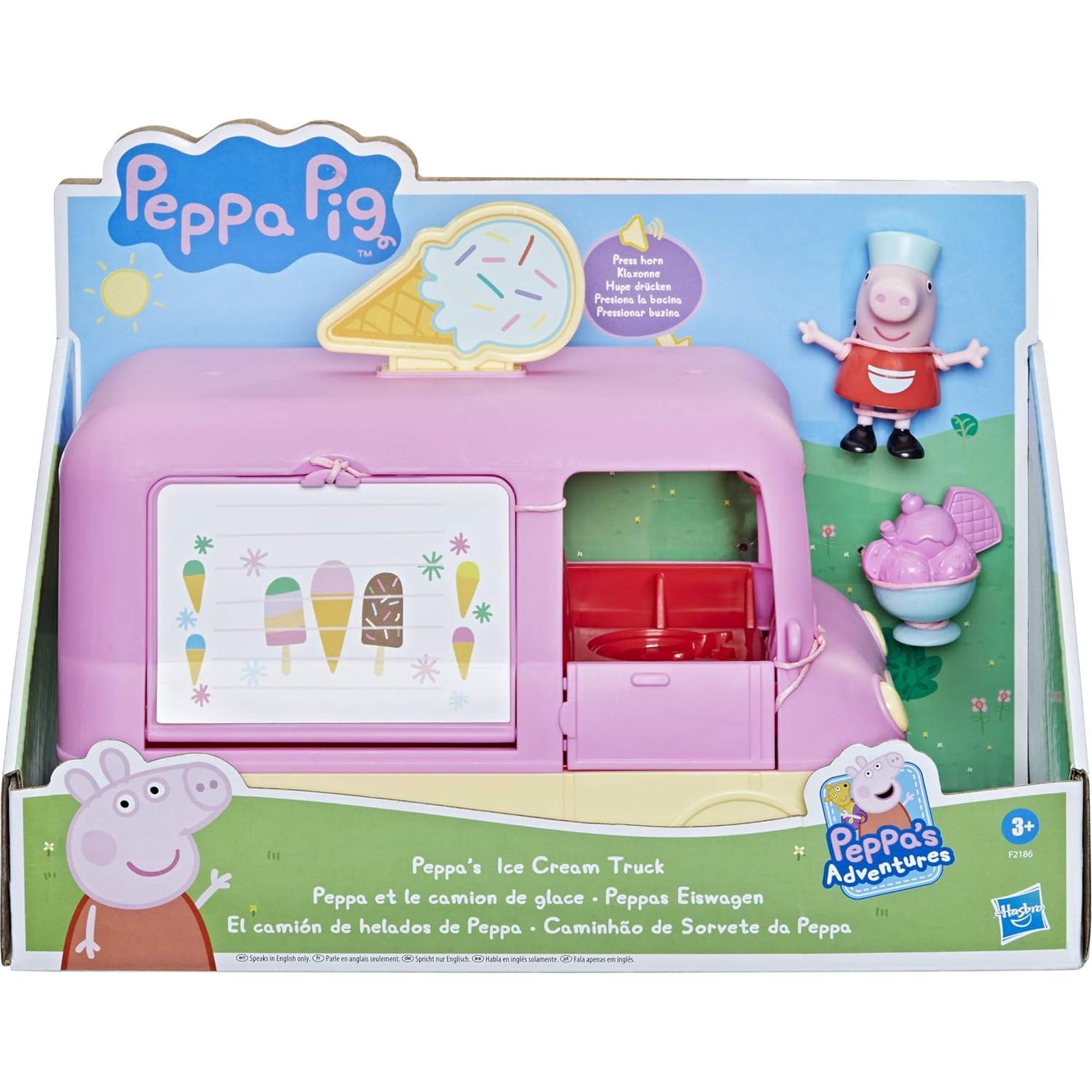 Camión de Helados Peppa Pig F2186 con Sonidos y Figura