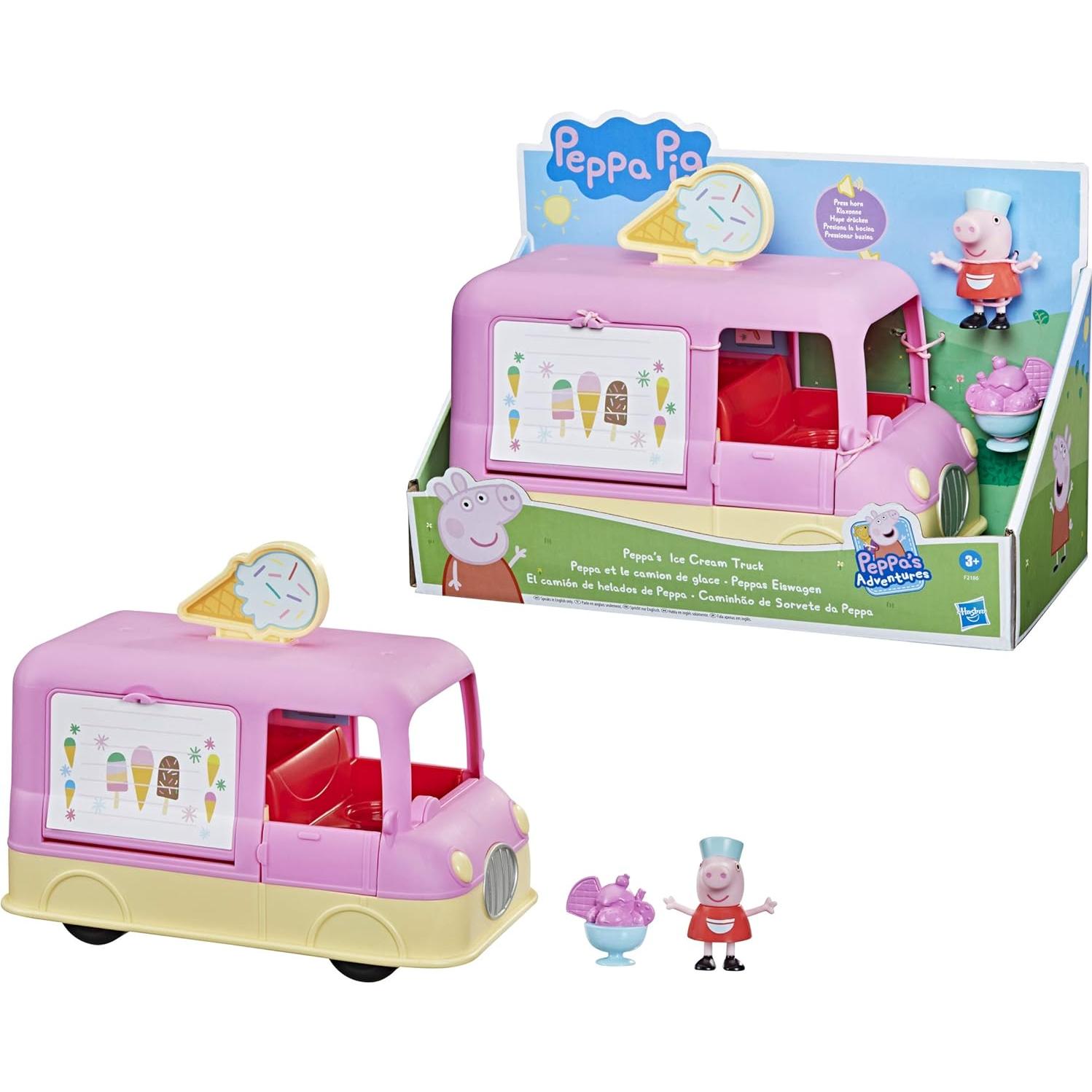 Camión de Helados Peppa Pig F2186 con Sonidos y Figura