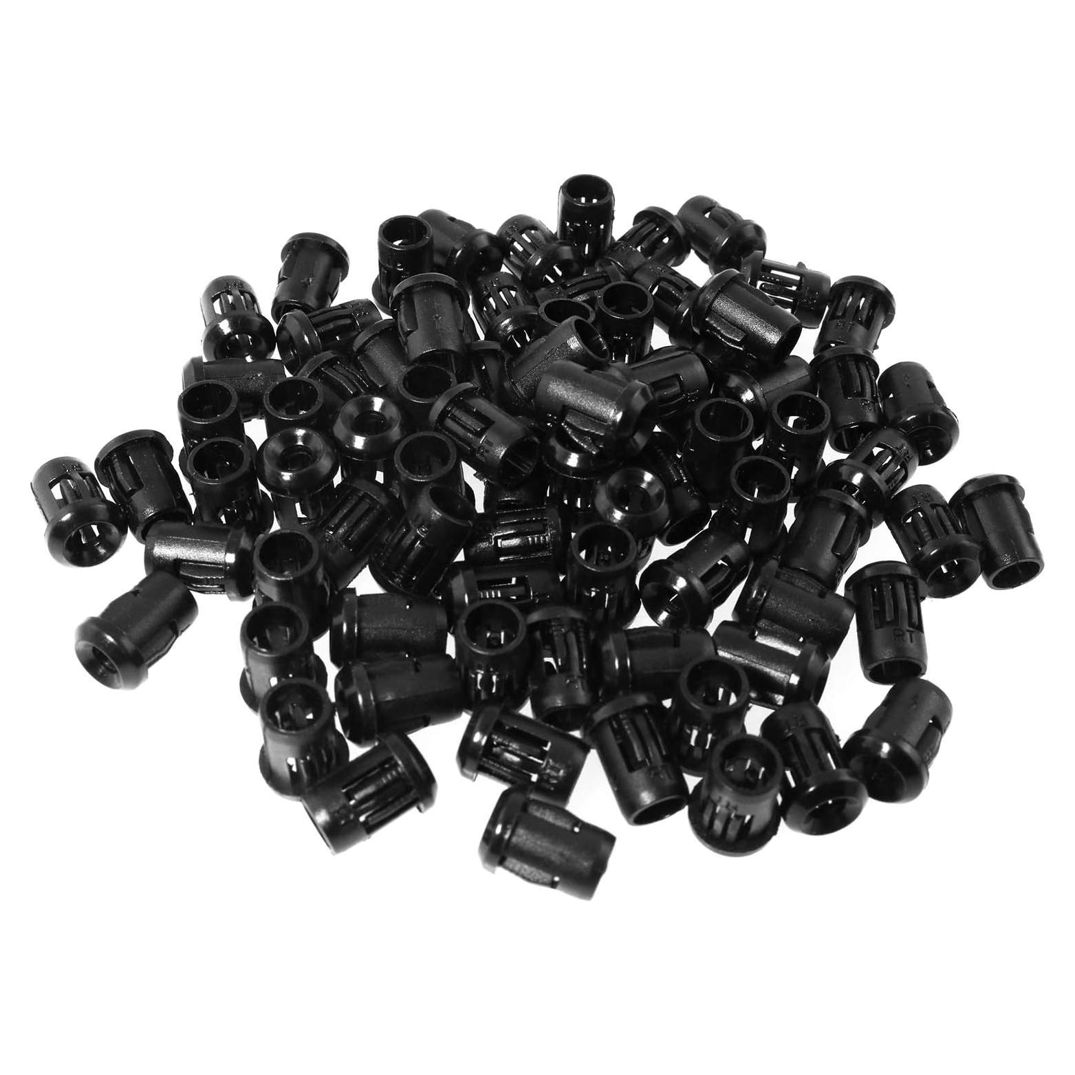 Soporte de Diodo Emisor de Luz 3mm SQXBK 100PCS Plástico Negro