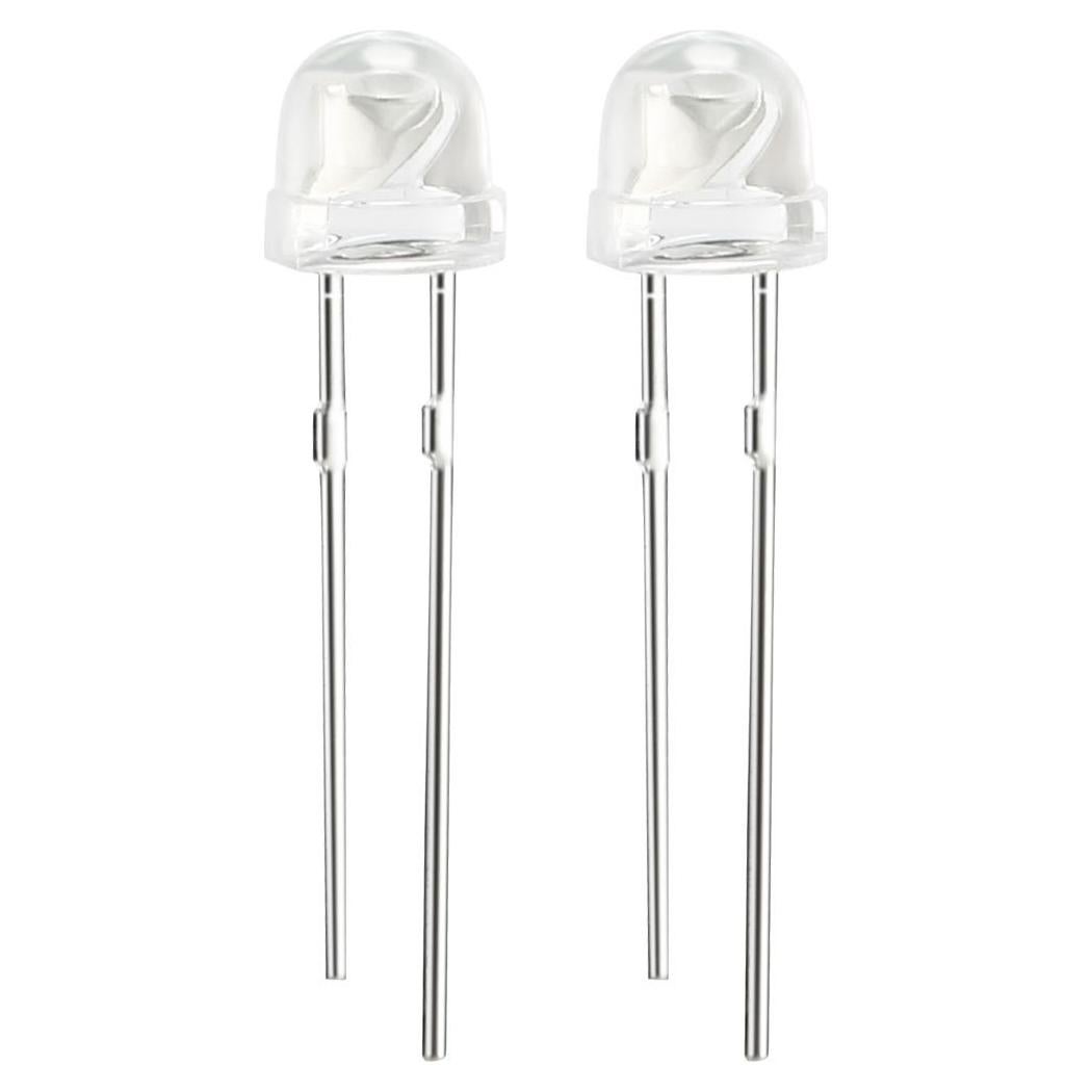 100 Diodos LED Amarillos 5mm uxcell para Electrónica