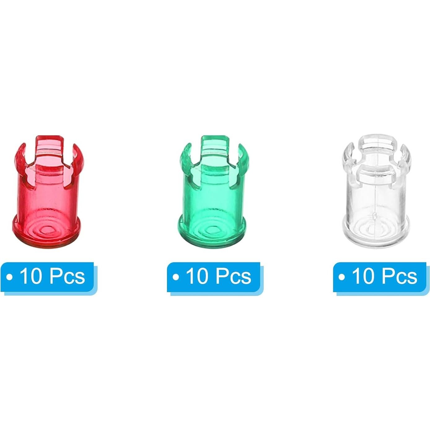 Tapa de Diodo LED 5mm PATIKIL 30 Piezas Multicolor