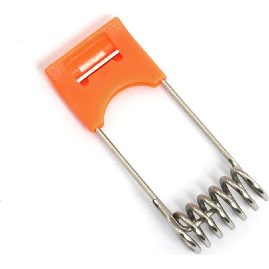 10 Clips de Resorte para Lámpara LED DGHAOP - Acero Naranja