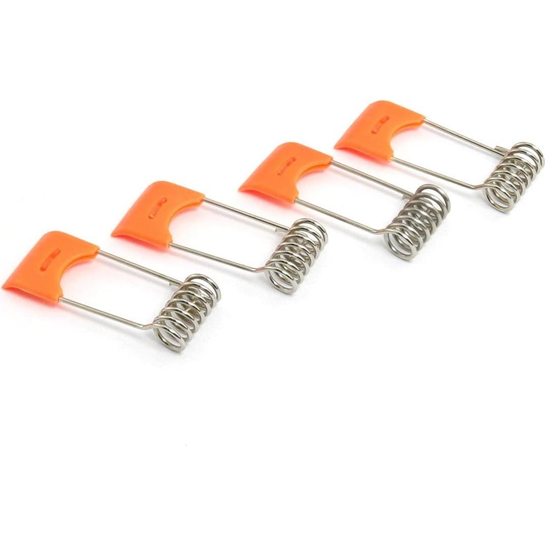 10 Clips de Resorte para Lámpara LED DGHAOP - Acero Naranja