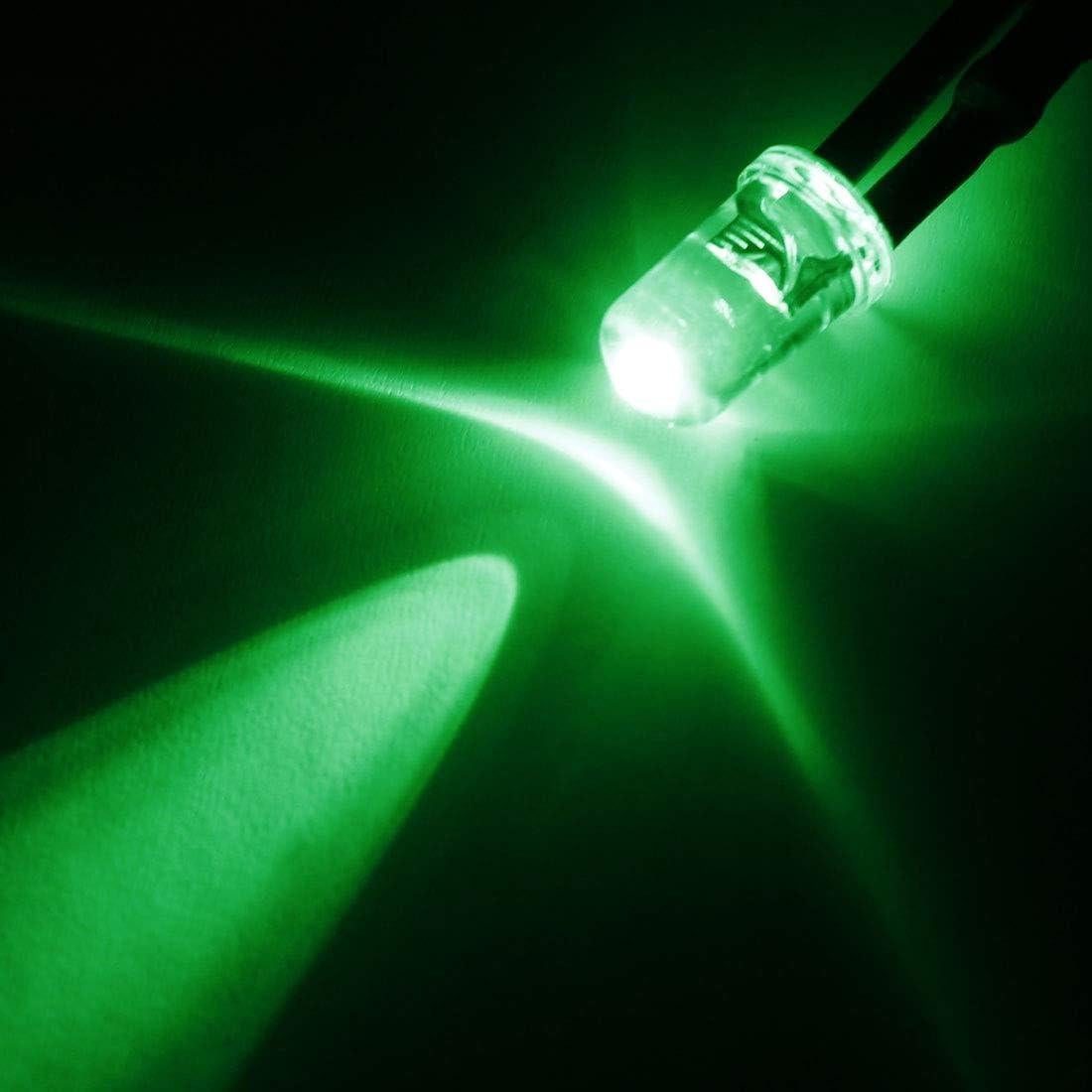 30 LEDs Pre Cableados 5mm uxcell - Rojo, Azul, Naranja, Verde, Blanco, Rosa