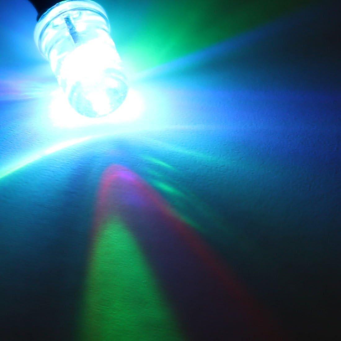 10 LEDs Pre Cableados 5mm uxcell - Parpadeo Rápido DC 9-12V