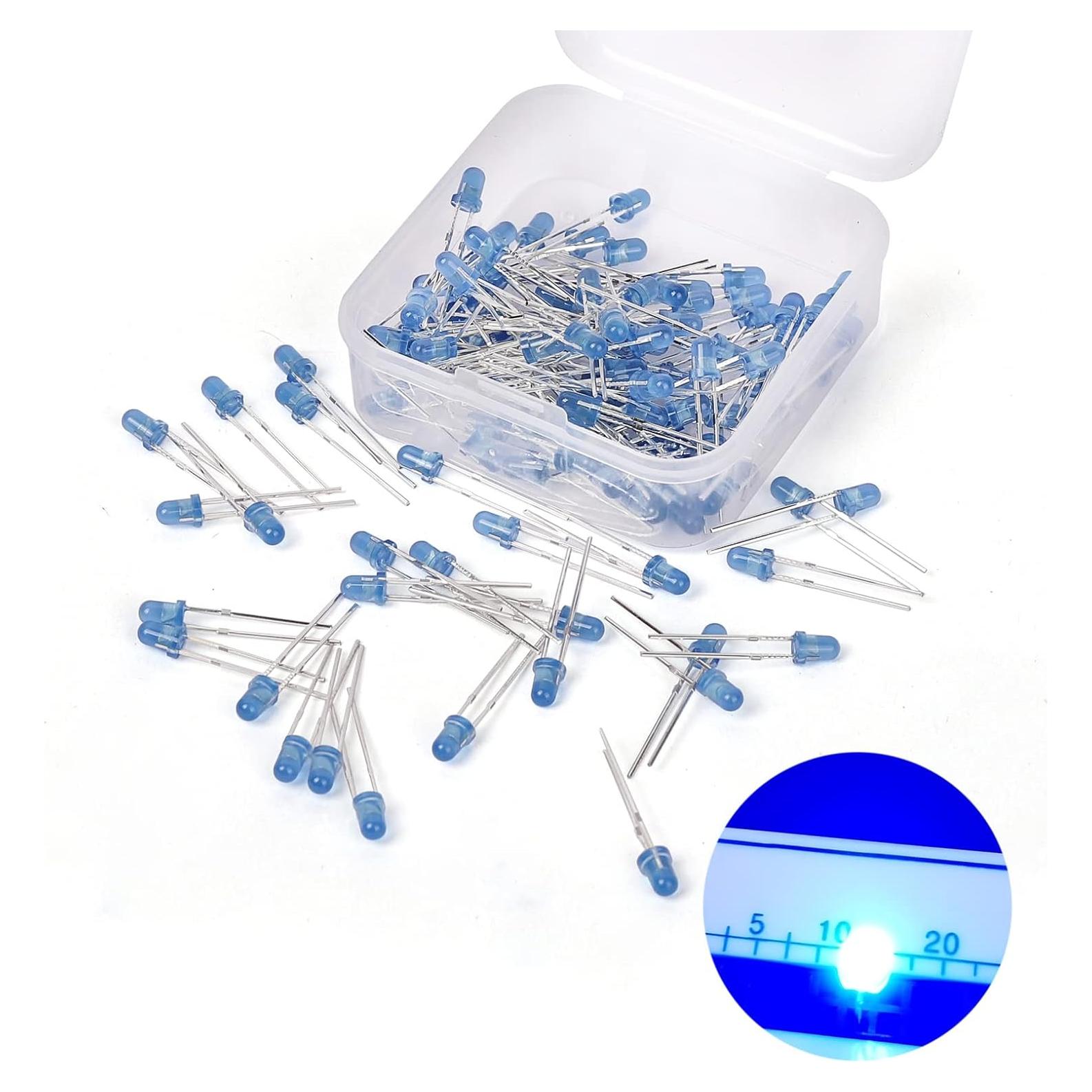 Luces LED 3mm Azul 120Pcs - Diodo Emisor de Alta Calidad