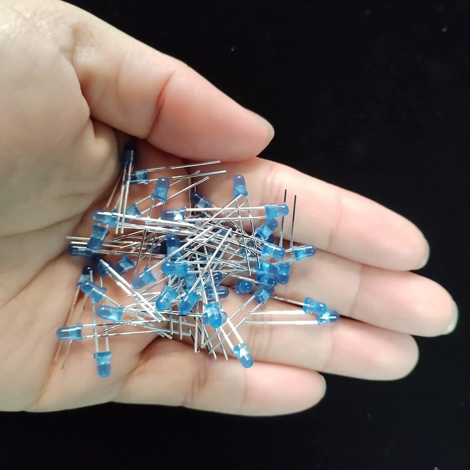 Luces LED 3mm Azul 120Pcs - Diodo Emisor de Alta Calidad