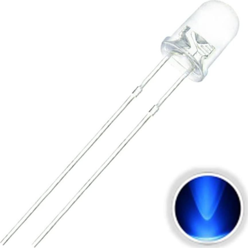 100 Diodos LED 5mm Azul Parpadeante TOPXCDZ 2.2-3V