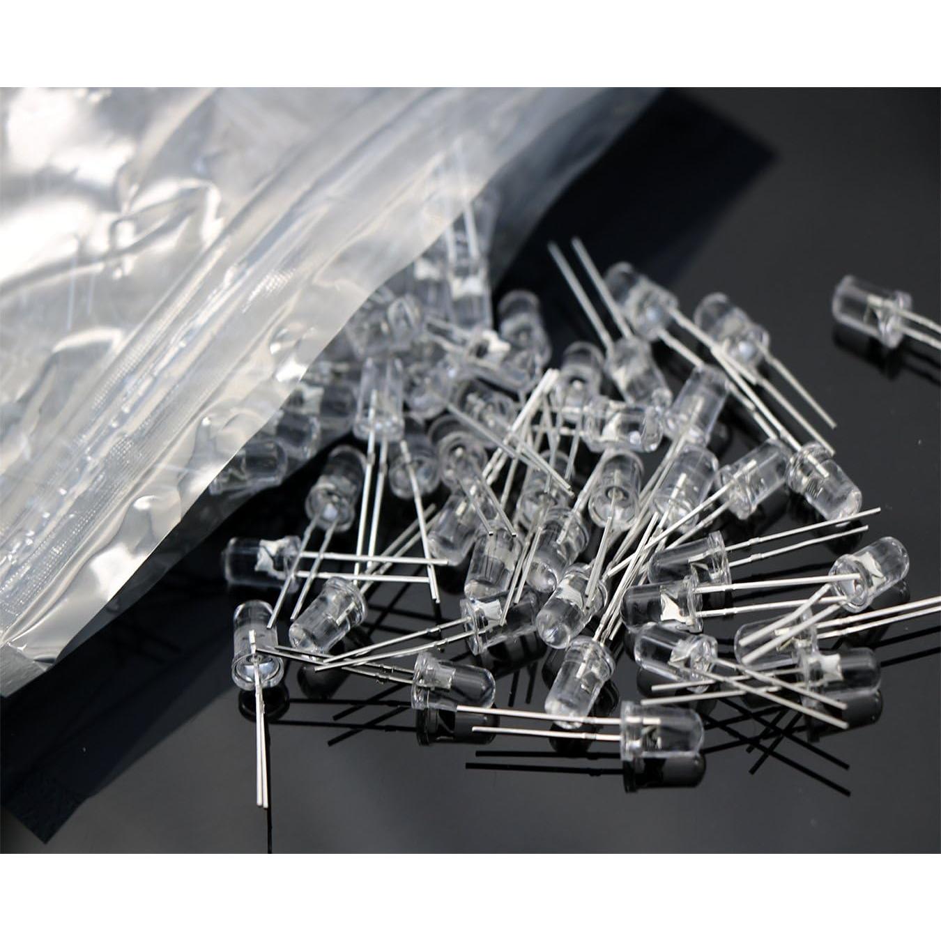 100 Diodos LED Azules 5mm Waycreat Súper Brillantes