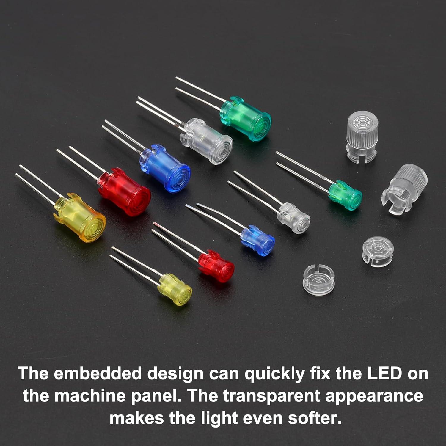 Soporte LED Transparente PATIKIL 3mm/5mm Paquete 60 Piezas