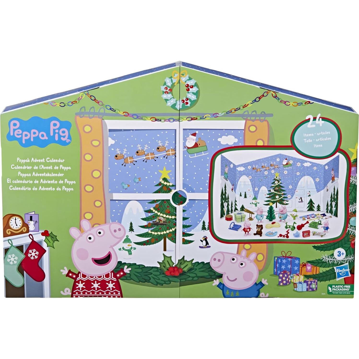 Calendario de Adviento Peppa Pig con 24 Juguetes Sorpresa