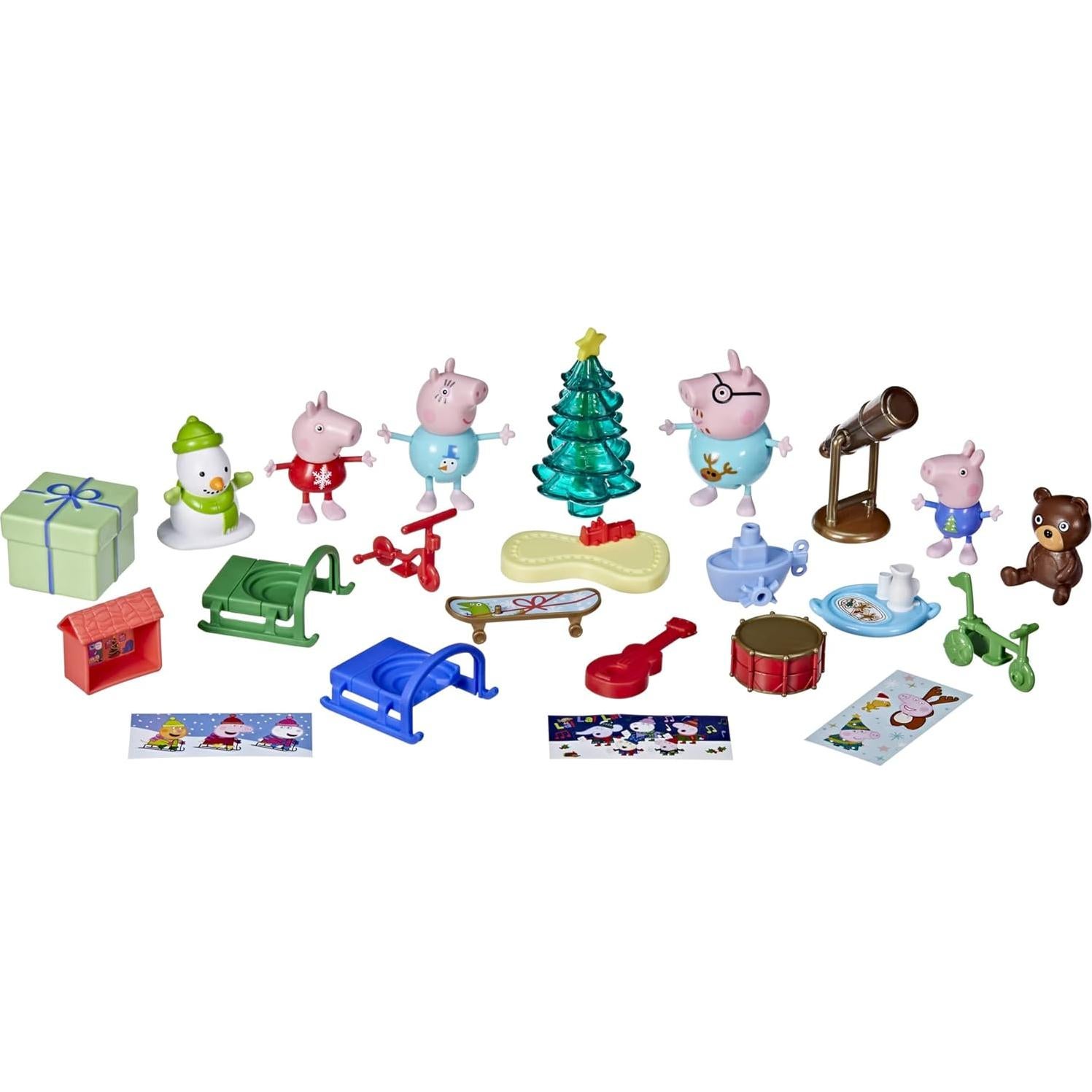 Calendario de Adviento Peppa Pig con 24 Juguetes Sorpresa