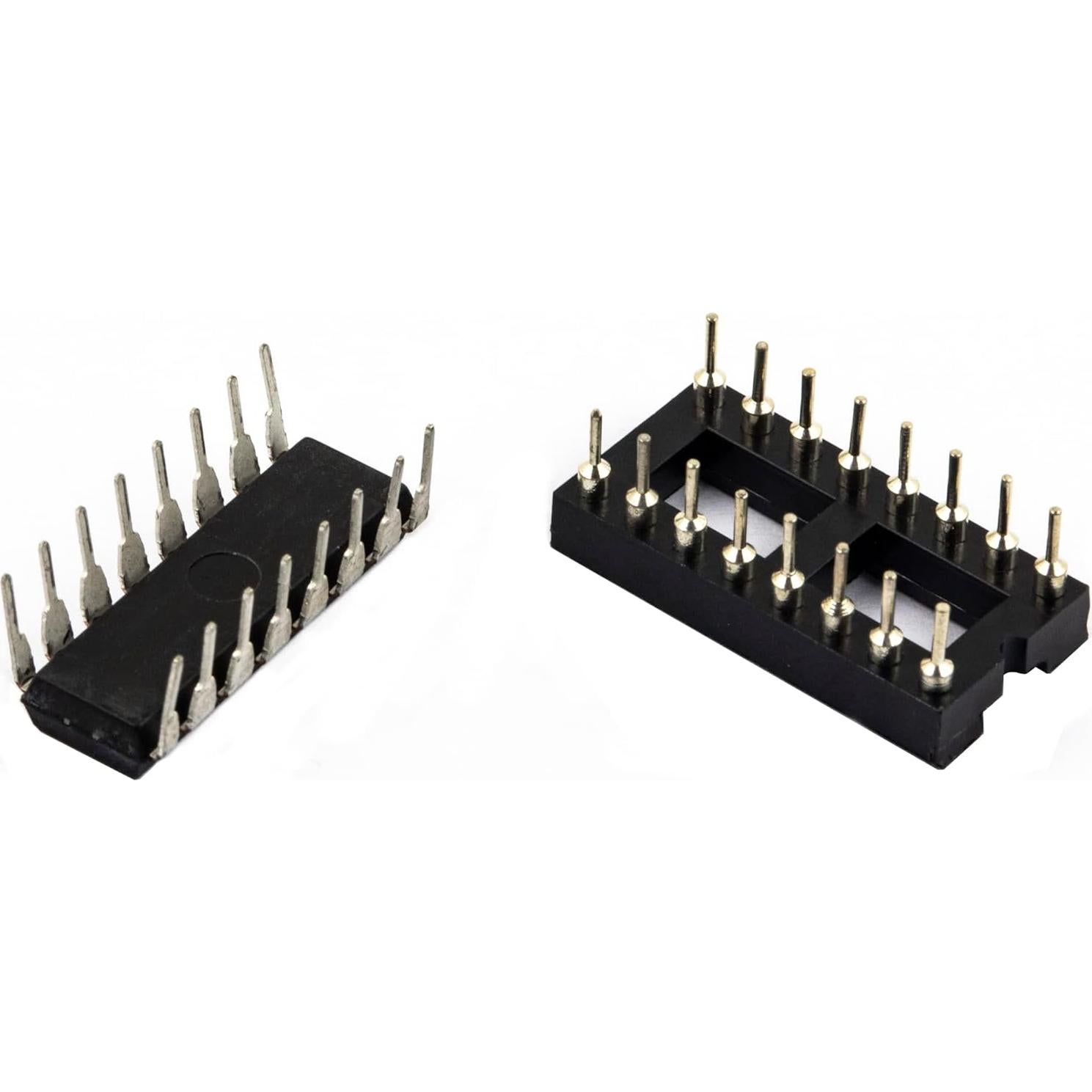 Circuito Integrado de Eco PT2399 - 10 Piezas con Zócalo DIP-16