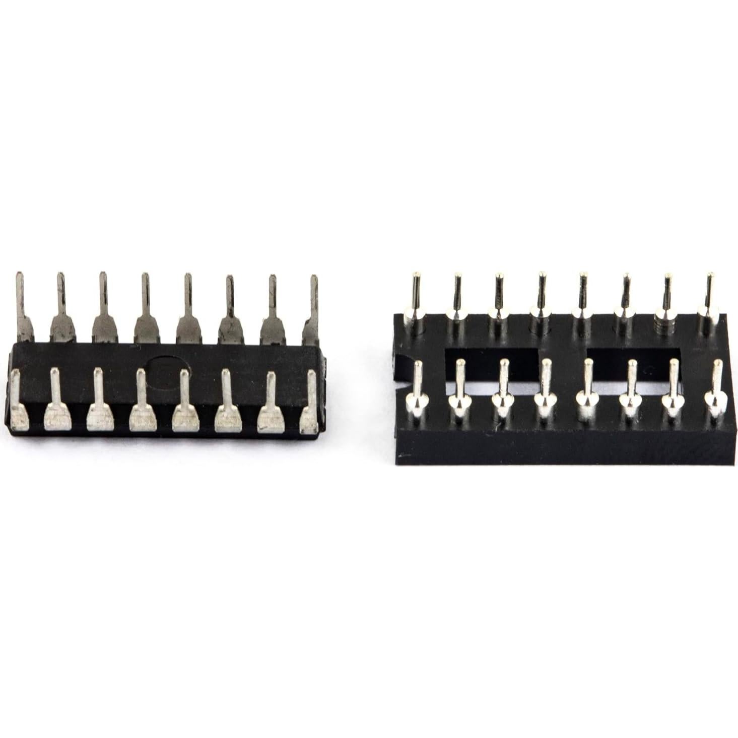 Circuito Integrado de Eco PT2399 - 10 Piezas con Zócalo DIP-16