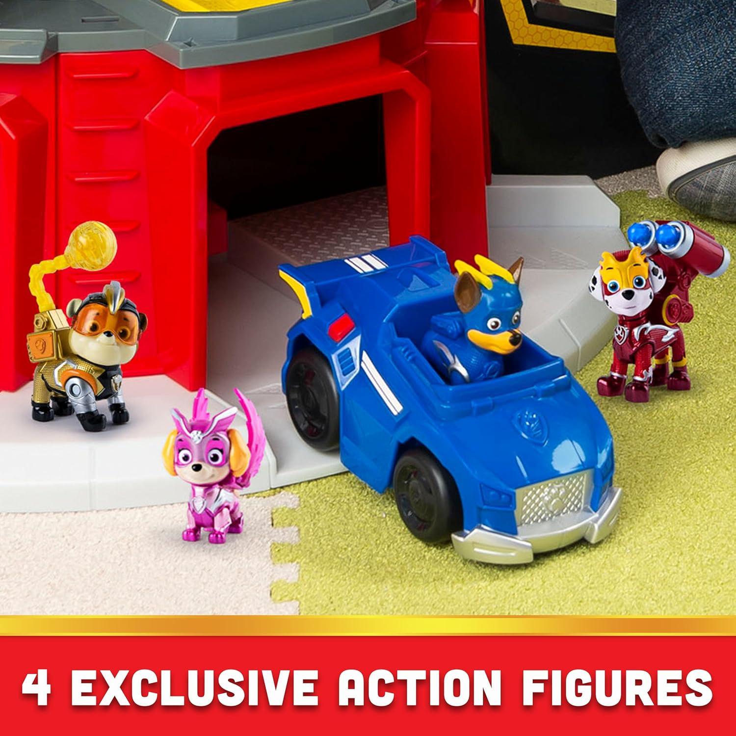 Torre de Observación Poderosa Paw Patrol con 4 Figuras