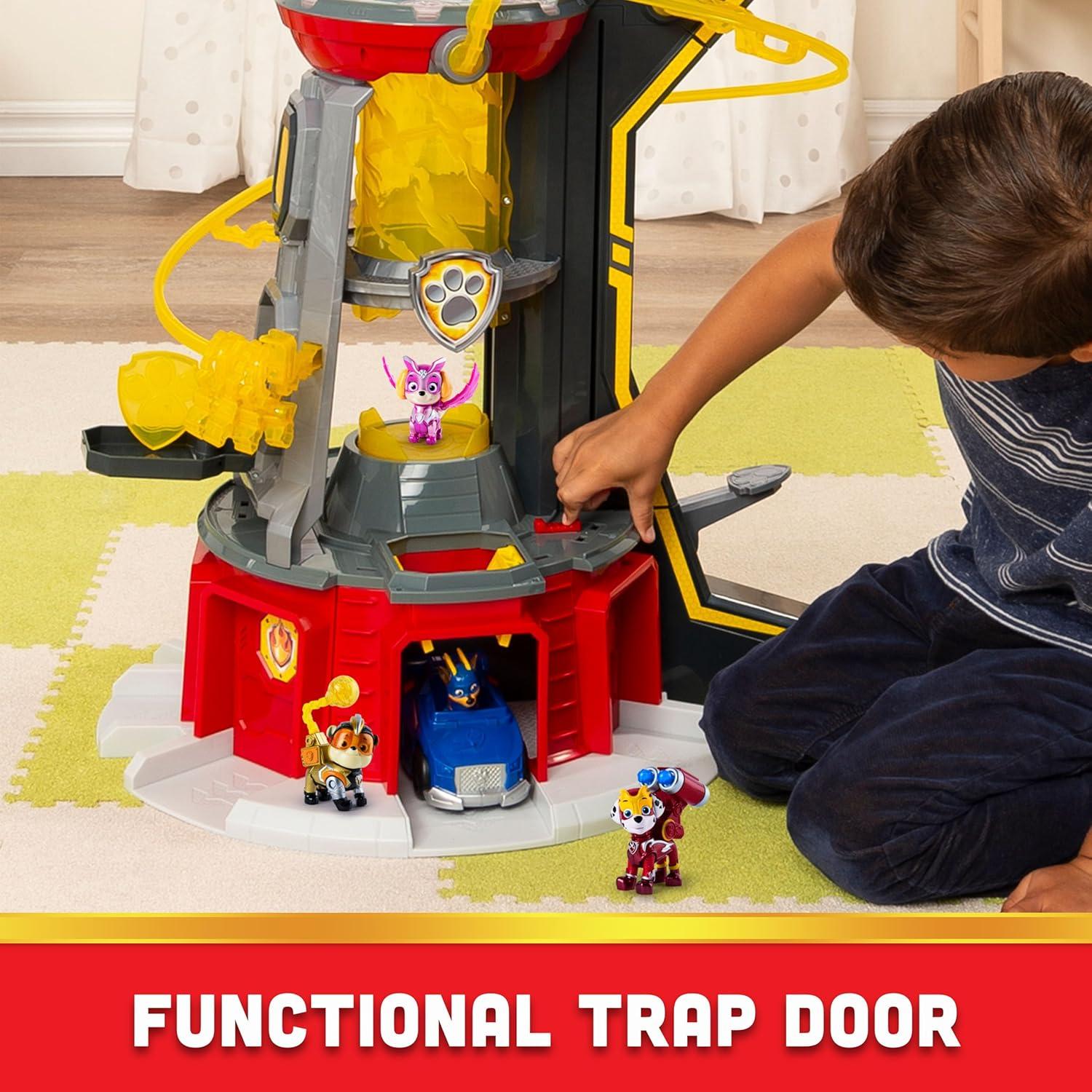 Torre de Observación Poderosa Paw Patrol con 4 Figuras