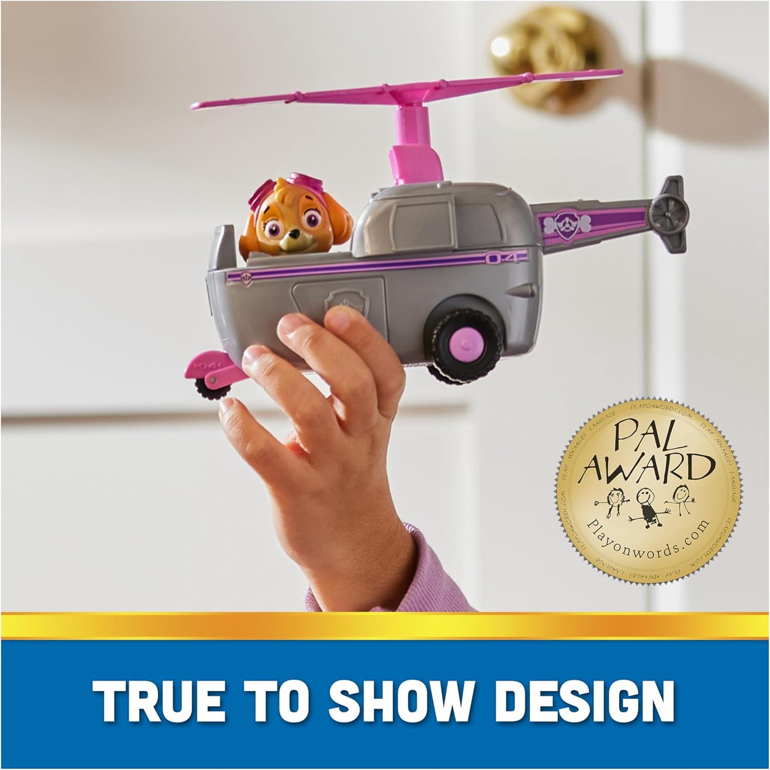 Helicóptero de Juguete Skye PAW Patrol con Figura 3 años+