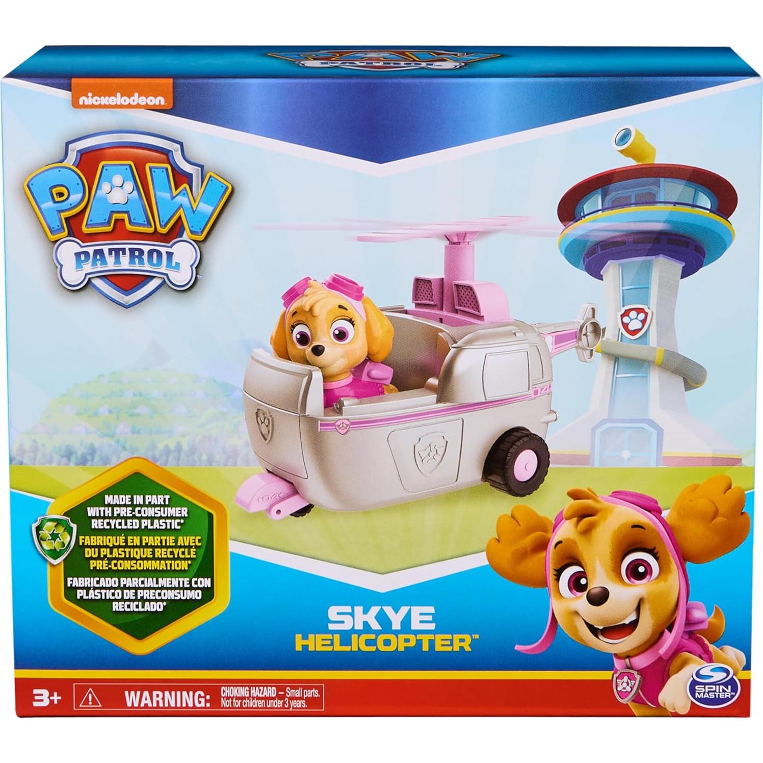 Helicóptero de Juguete Skye PAW Patrol con Figura 3 años+