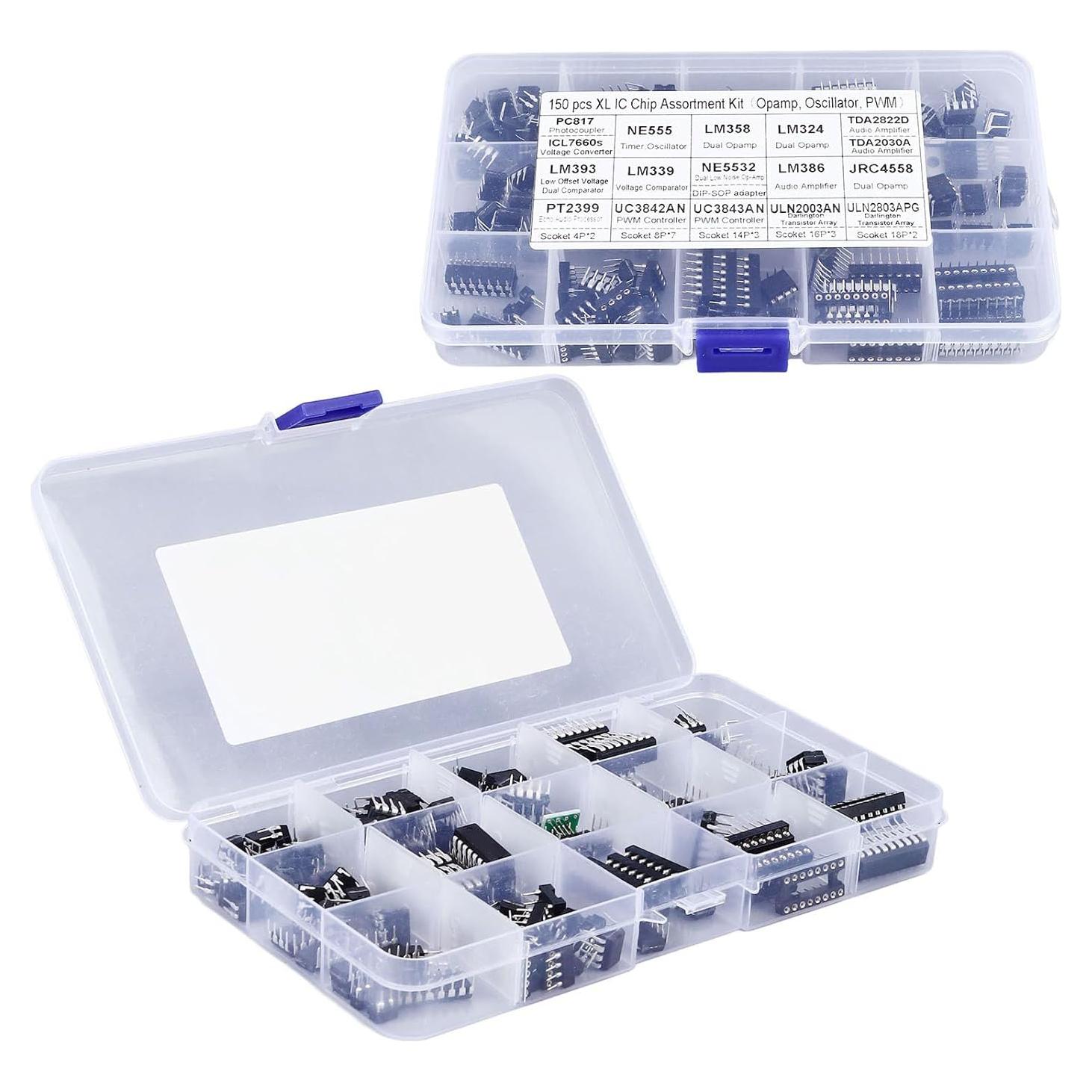 Kit de Chips de Circuito Integrado 150 Piezas Jiawu ICs