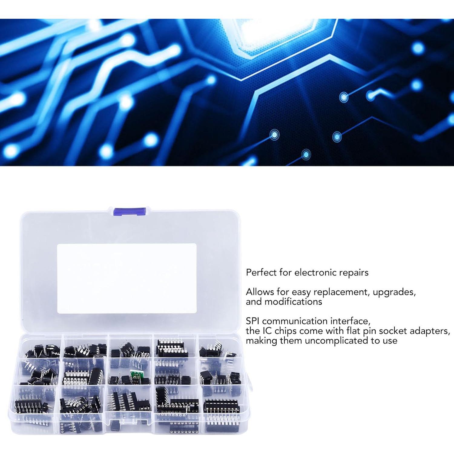 Kit de Chips de Circuito Integrado 150 Piezas Jiawu ICs